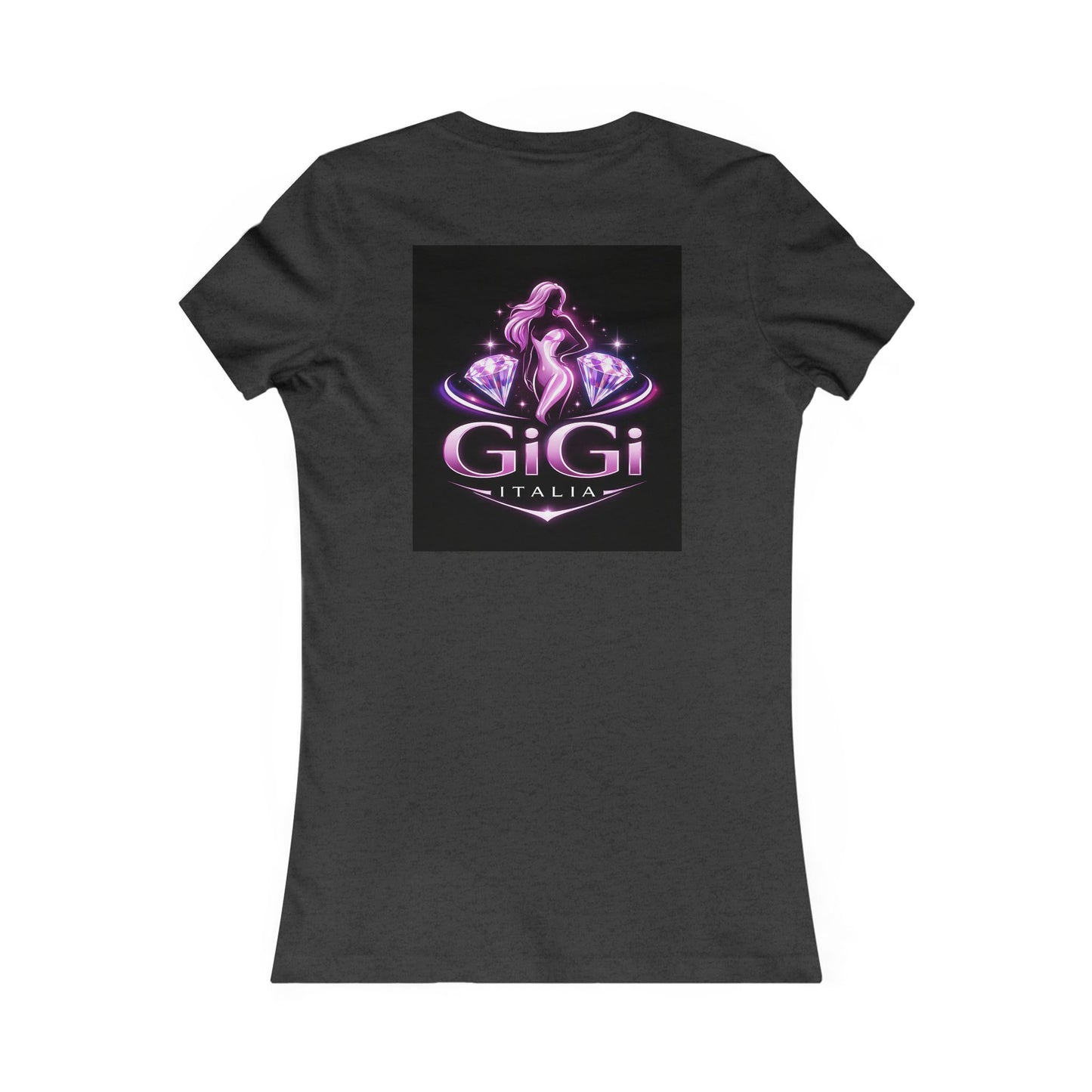 Women's Tee — 'GiGi Italia' Neon Silhouette Graphic Shirt