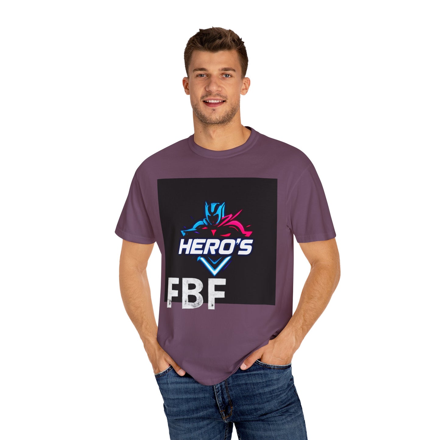 Hero's Unisex Garment-Dyed T-shirt, Casual Tee, Perfect for Gifting, Comic Fans, Hero Celebrations, Graphic Tee, Everyday Wear
