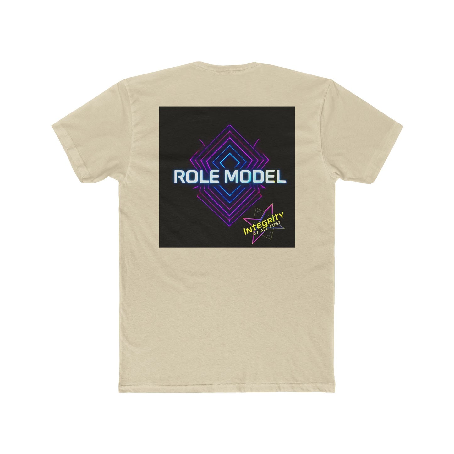 Unisex Cotton Crew Tee with Honor Respect and Role Model Design - Ideal for Gifts, Casual Wear, Appreciation Events, and Motivational Days