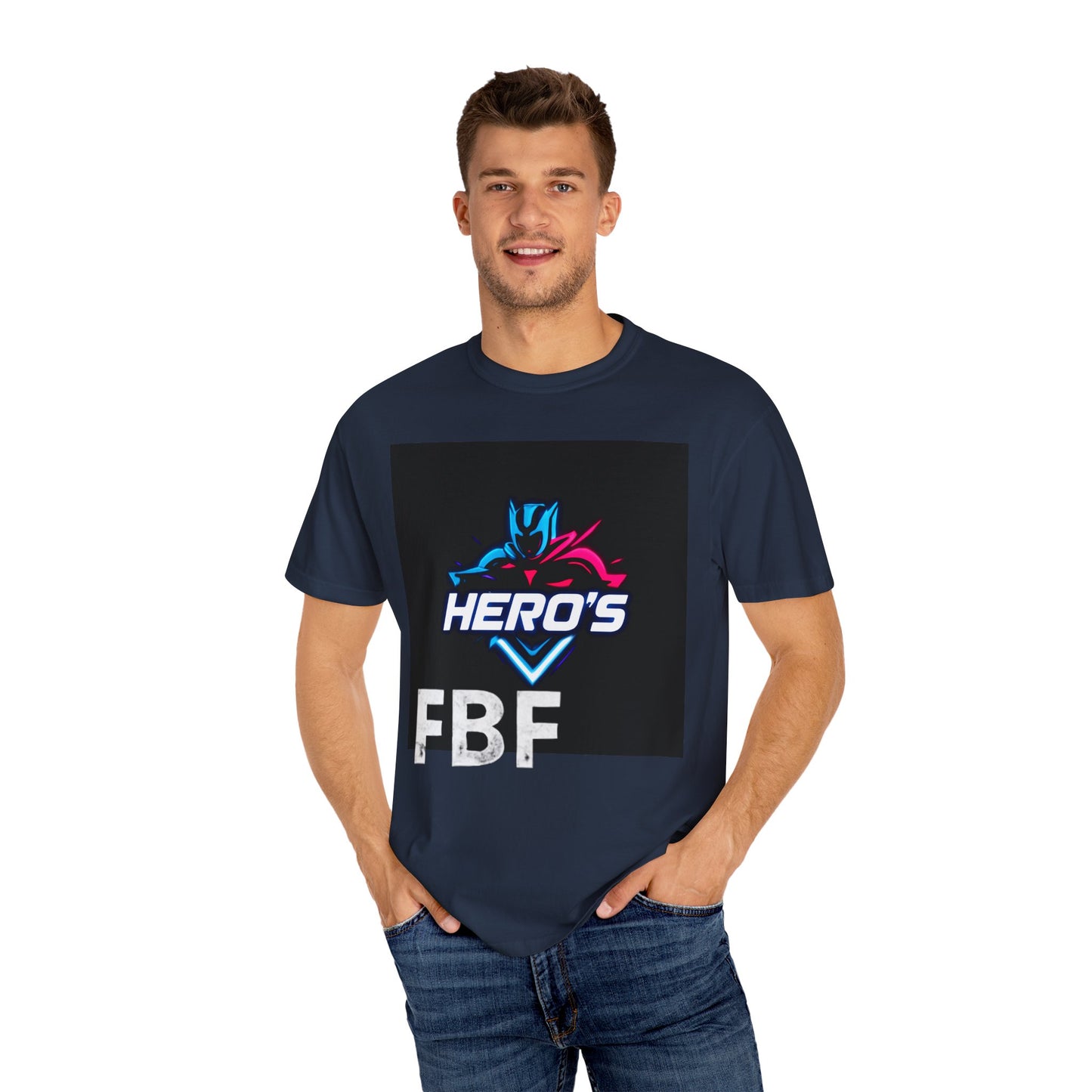 Hero's Unisex Garment-Dyed T-shirt, Casual Tee, Perfect for Gifting, Comic Fans, Hero Celebrations, Graphic Tee, Everyday Wear