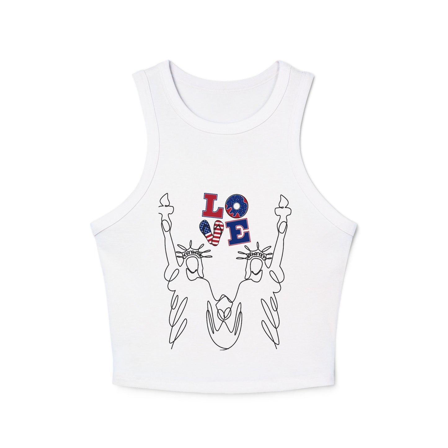 Women's Micro Rib Racer Tank Top