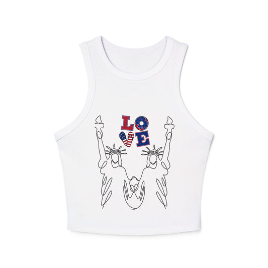 Women's Micro Rib Racer Tank Top