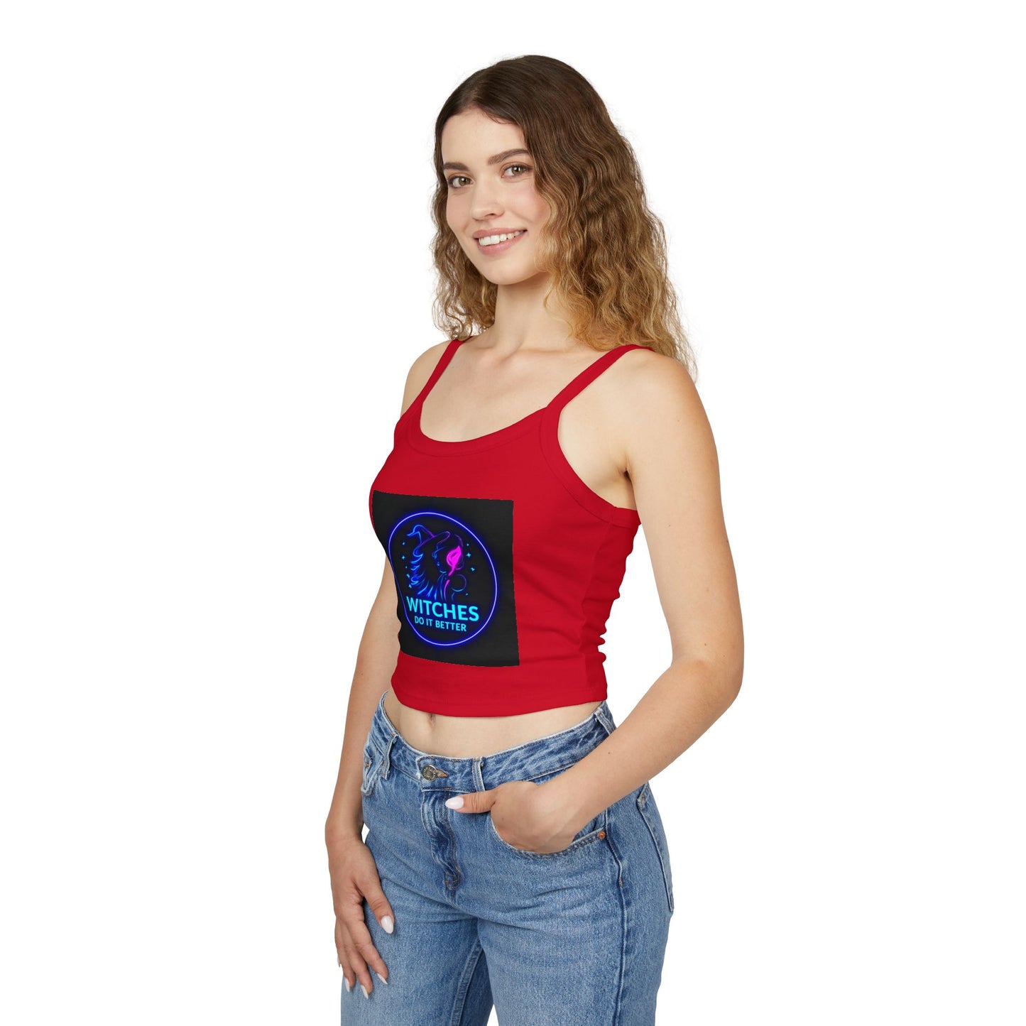Women's Neon Graphic Tank Top - Perfect for Witches & Festival Lovers, Summer Fashion, Witchy Vibes, Occasions & Celebrations