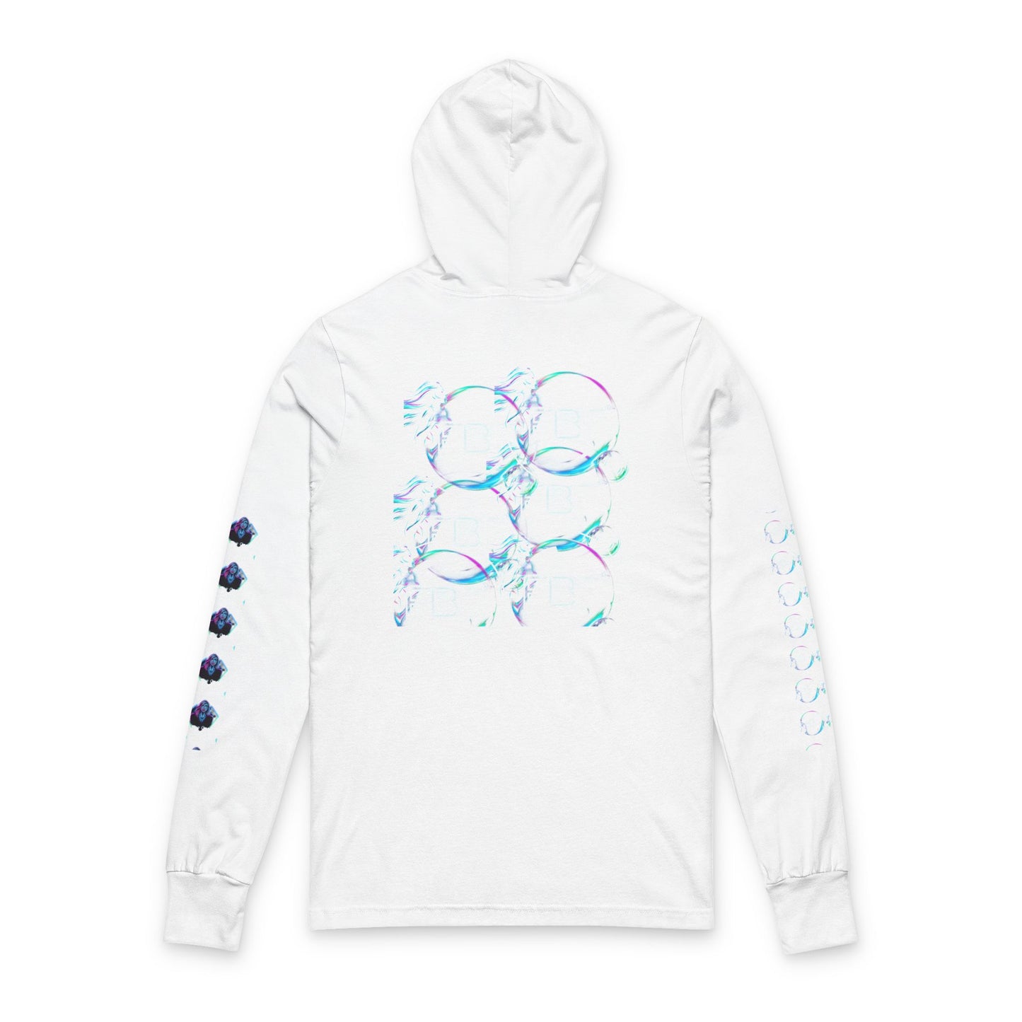 Car Culture Hooded Long Sleeve Tee — Neon Sports Car Graphic
