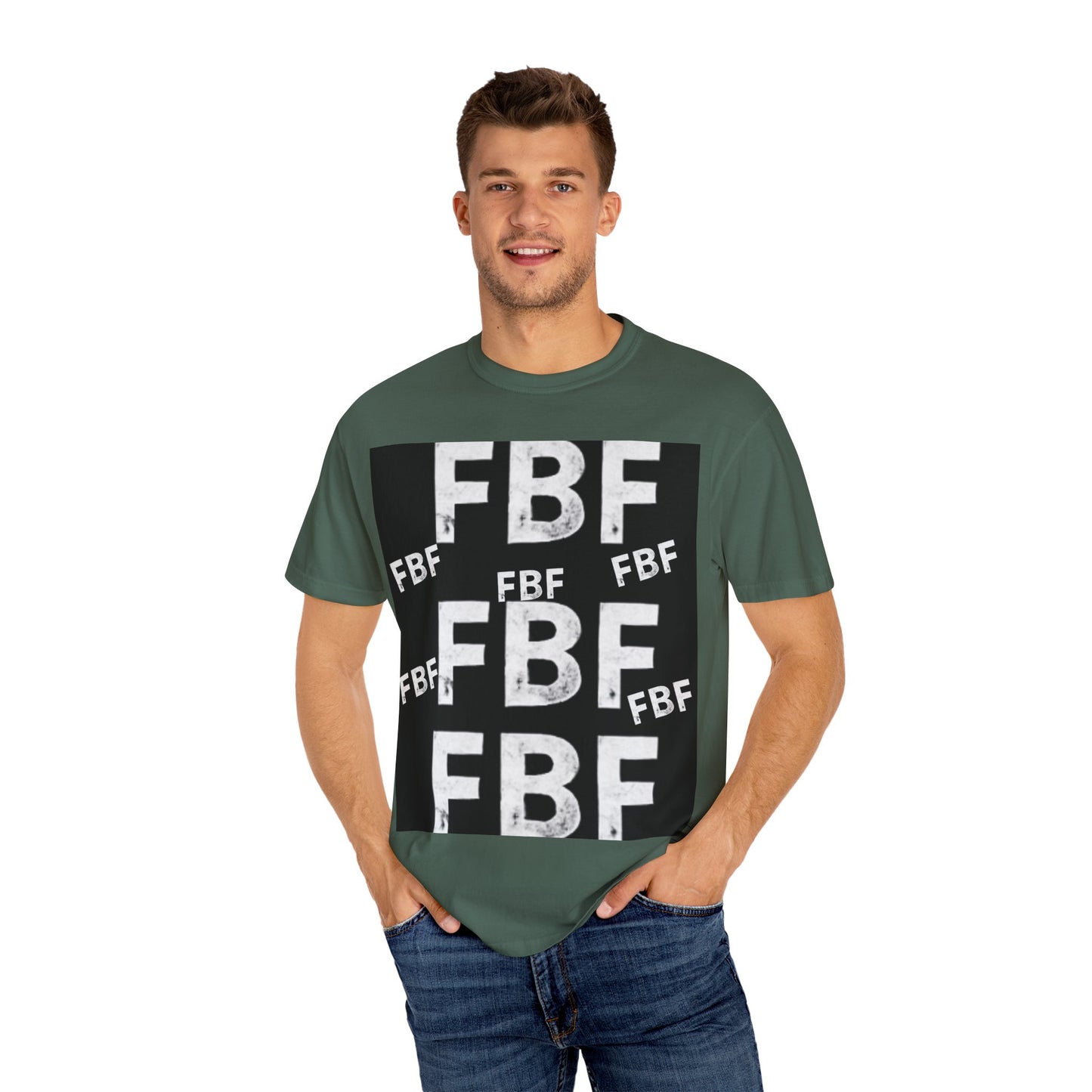 FBF Garment-Dyed Unisex T-shirt, Casual Wear, Graphic Tee, Street Style, Gift for Friends, All Occasions