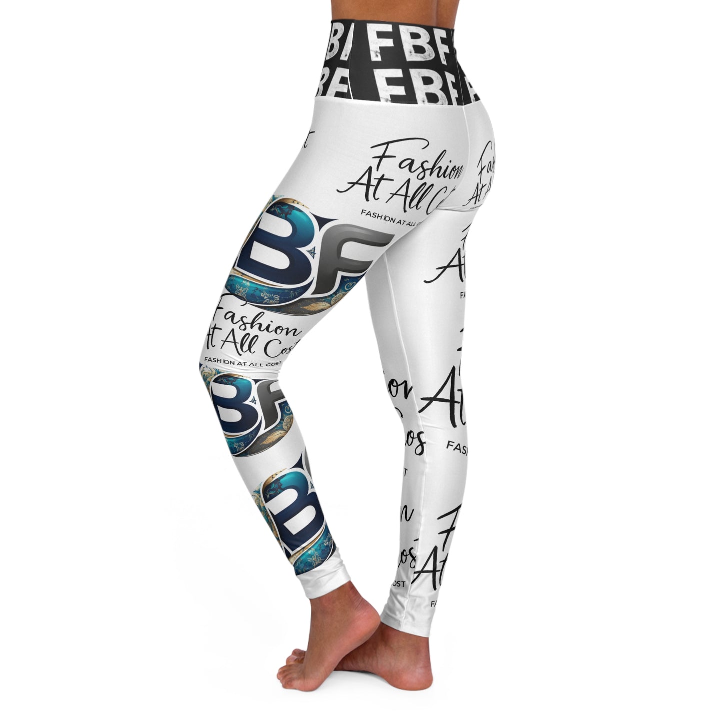High Waisted Yoga Leggings (AOP)