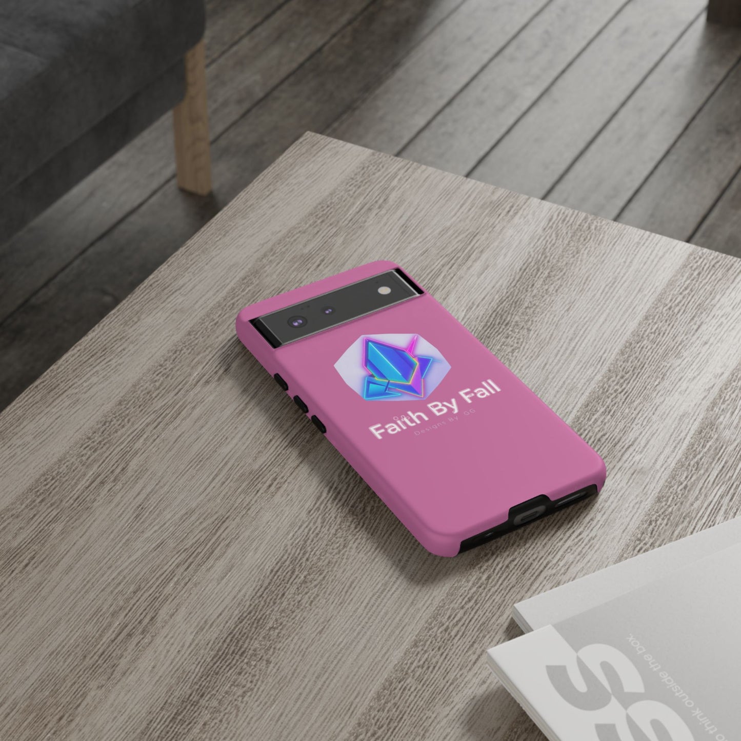 Vibrant Phone Case with Motivational Design - Faith By Fall, Colorful Phone Cover, Customizable Mobile Accessory, Unique Gift Idea, [...]