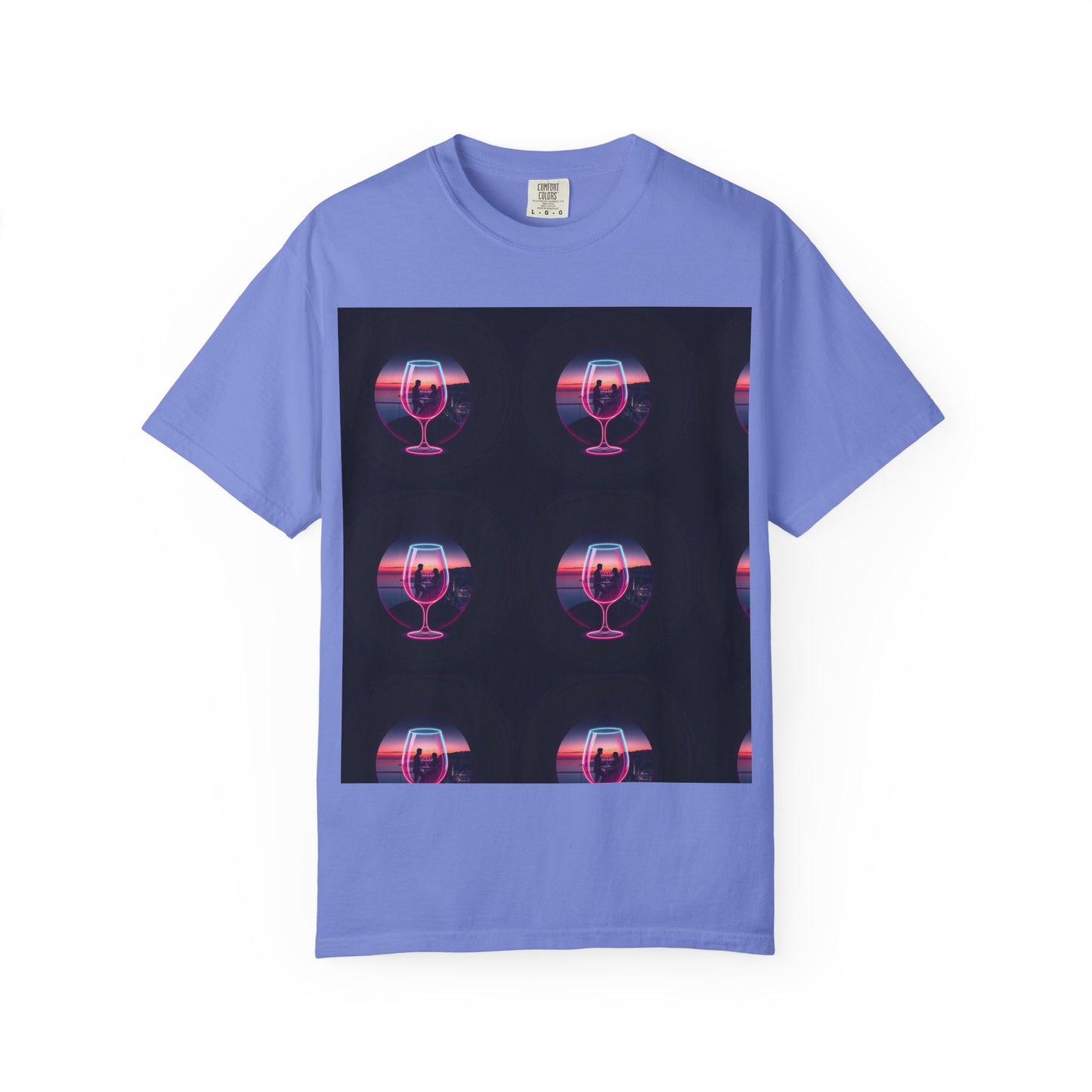 Retro Sunset Glasses T-Shirt, Unisex Garment-Dyed Tee for Casual Wear, Vintage Aesthetic Shirt, Gift for Friends, Summer Vibes Tee, [...]