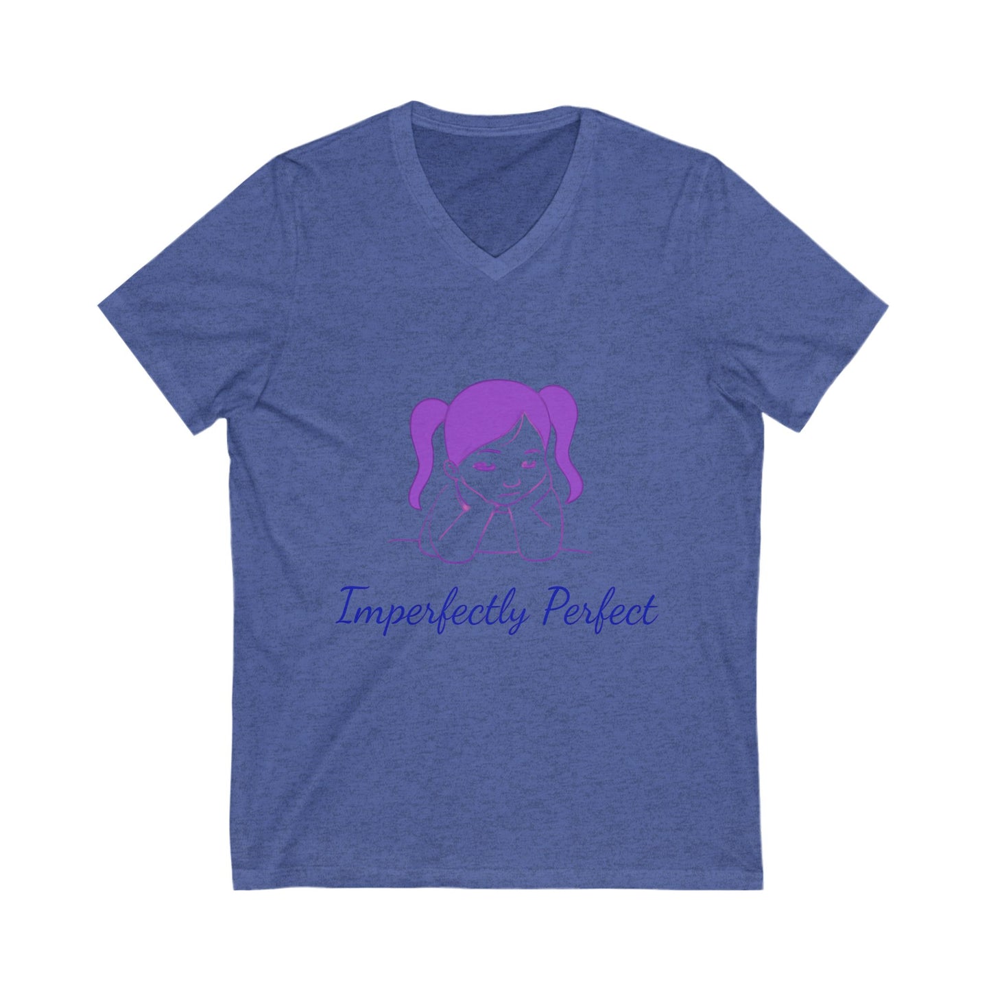 Imperfectly Perfect Fashion Star V-Neck Tee, Casual T-Shirt for Girls, Gifts for Teens, Stylish Summer Top, Trendy Graphic Tee