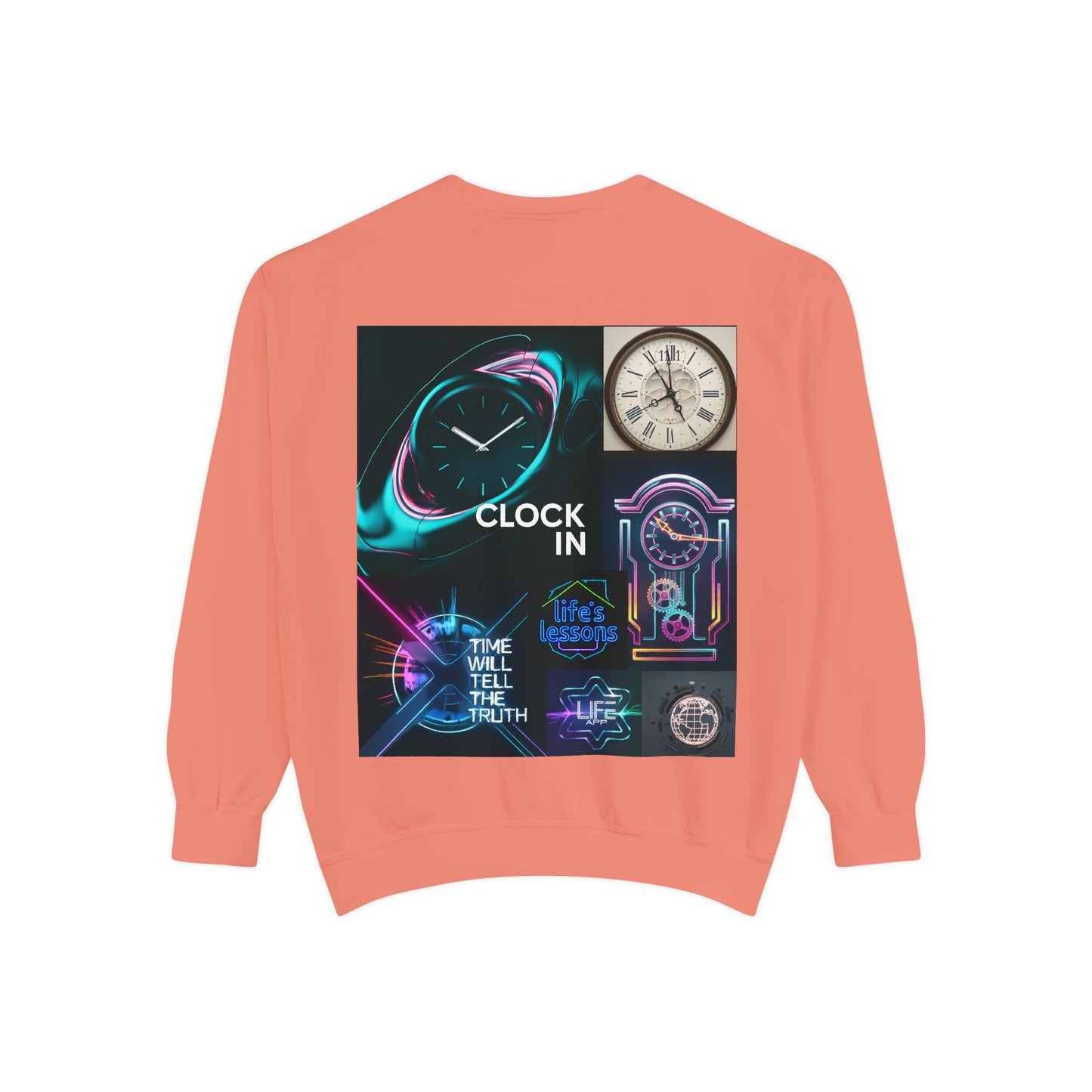 Retro Neon Clock Sweatshirt