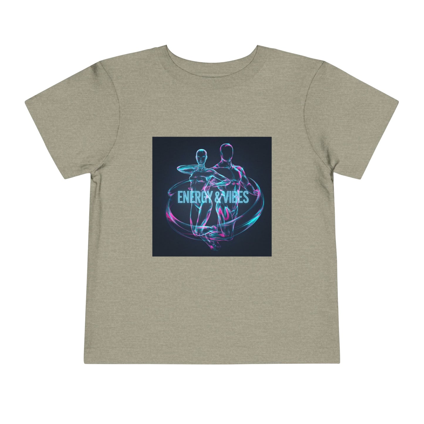 Toddler Tee — Energy & Vibes Neon Dance Graphic