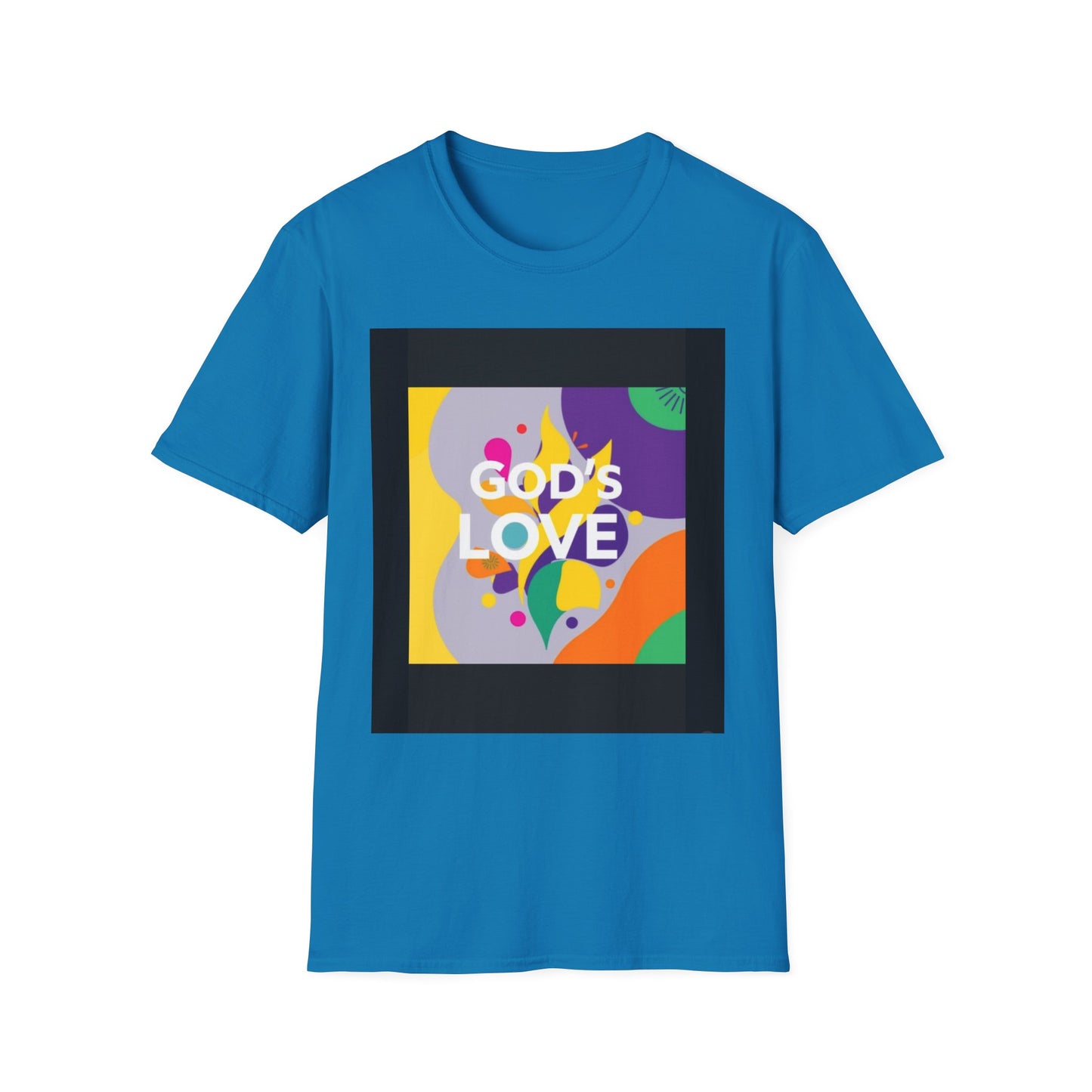 Unisex Softstyle T-Shirt with God's Love Design, Faith Shirt, Inspirational Tee, Christian Apparel, Gift for Believers, Everyday Wear