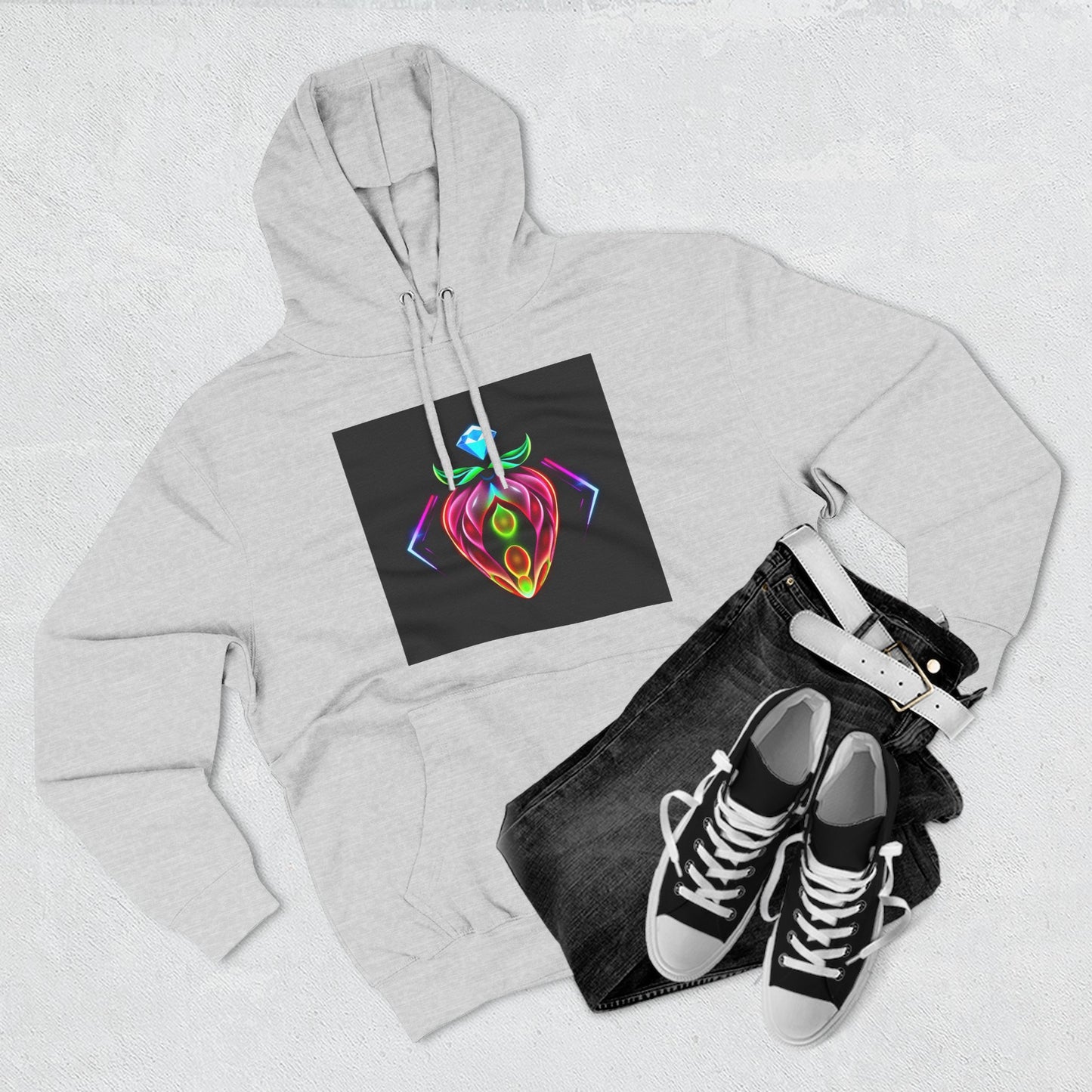 Vibrant Art Hoodie, Colorful Fleece Hoodie, Unique Sweatshirt, Artistic Gift, Cozy Layer for Every Occasion