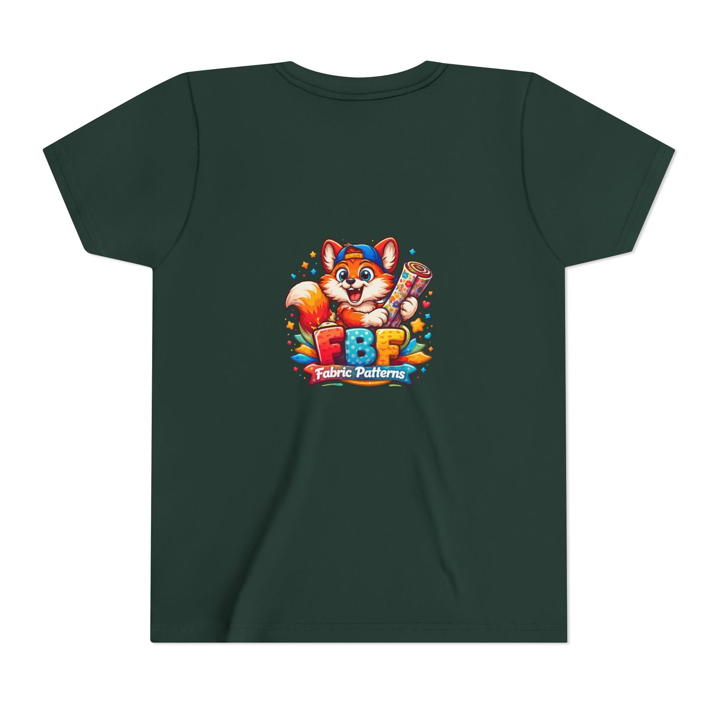 Youth Tee — Colorful Cartoon Fox 'FBF' Logo Kids Shirt