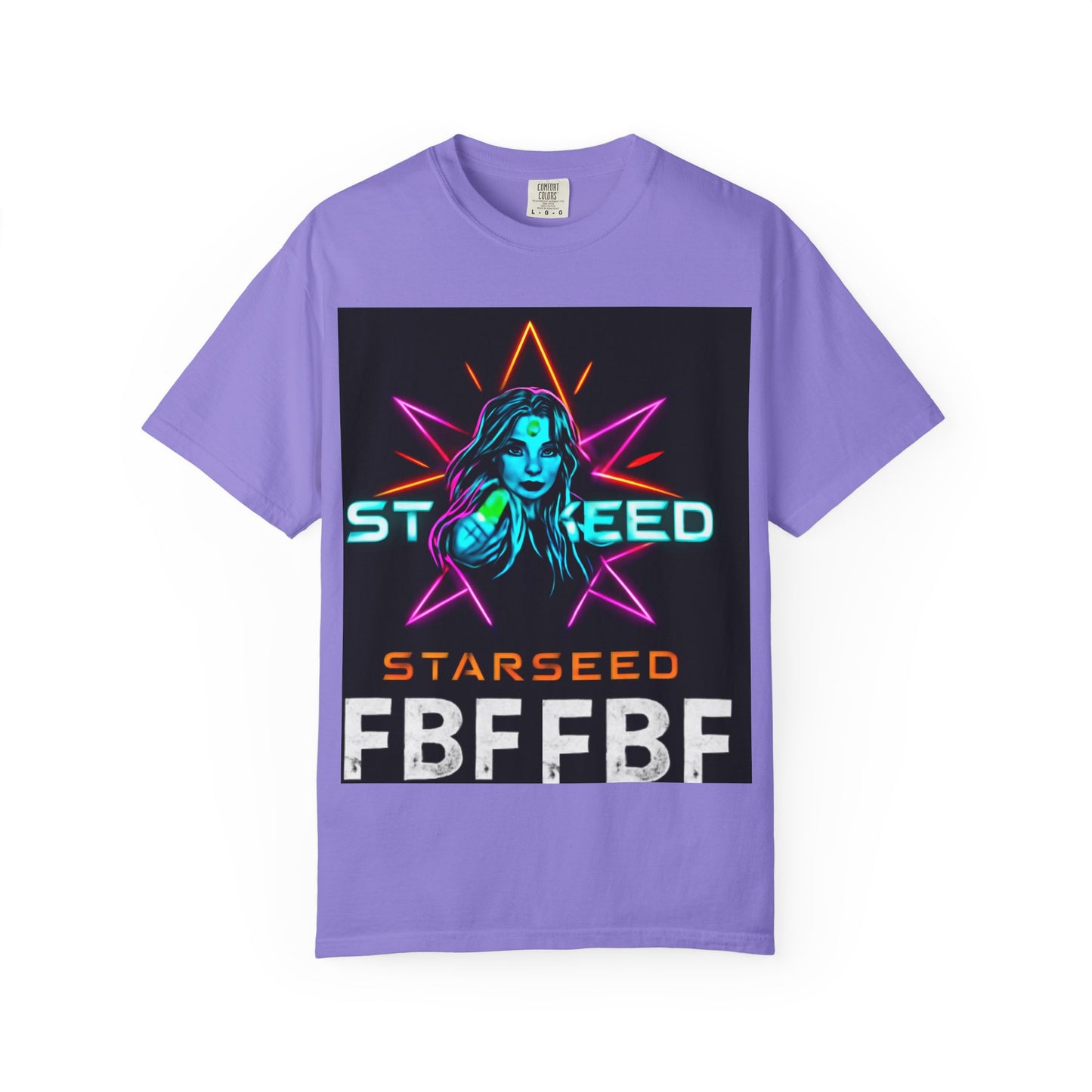Neon Graphic T-Shirt - Starseed FBF Tee, Unisex Fashion, Cool Gift, Festival Wear, Retro Style, Casual Streetwear
