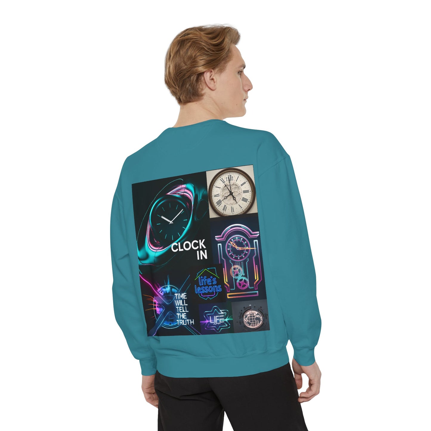 Retro Neon Clock Sweatshirt