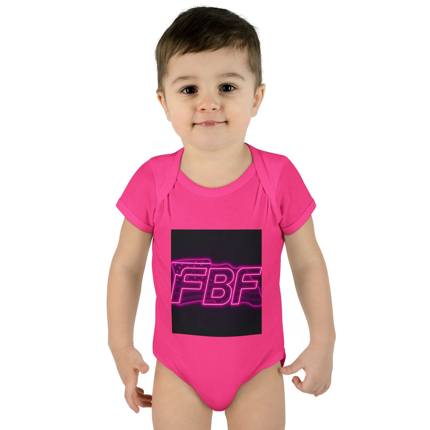 Neon Baby Bodysuit for Trendy Infants, Cool Graphic Onesie, Unique Baby Gift, Personalized Baby Outfit, Modern Infant Apparel