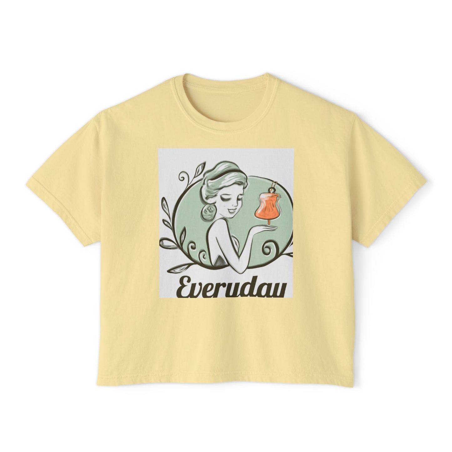 Everyday Vintage Beauty Boxy Tee — Women’s Graphic Fashion Top