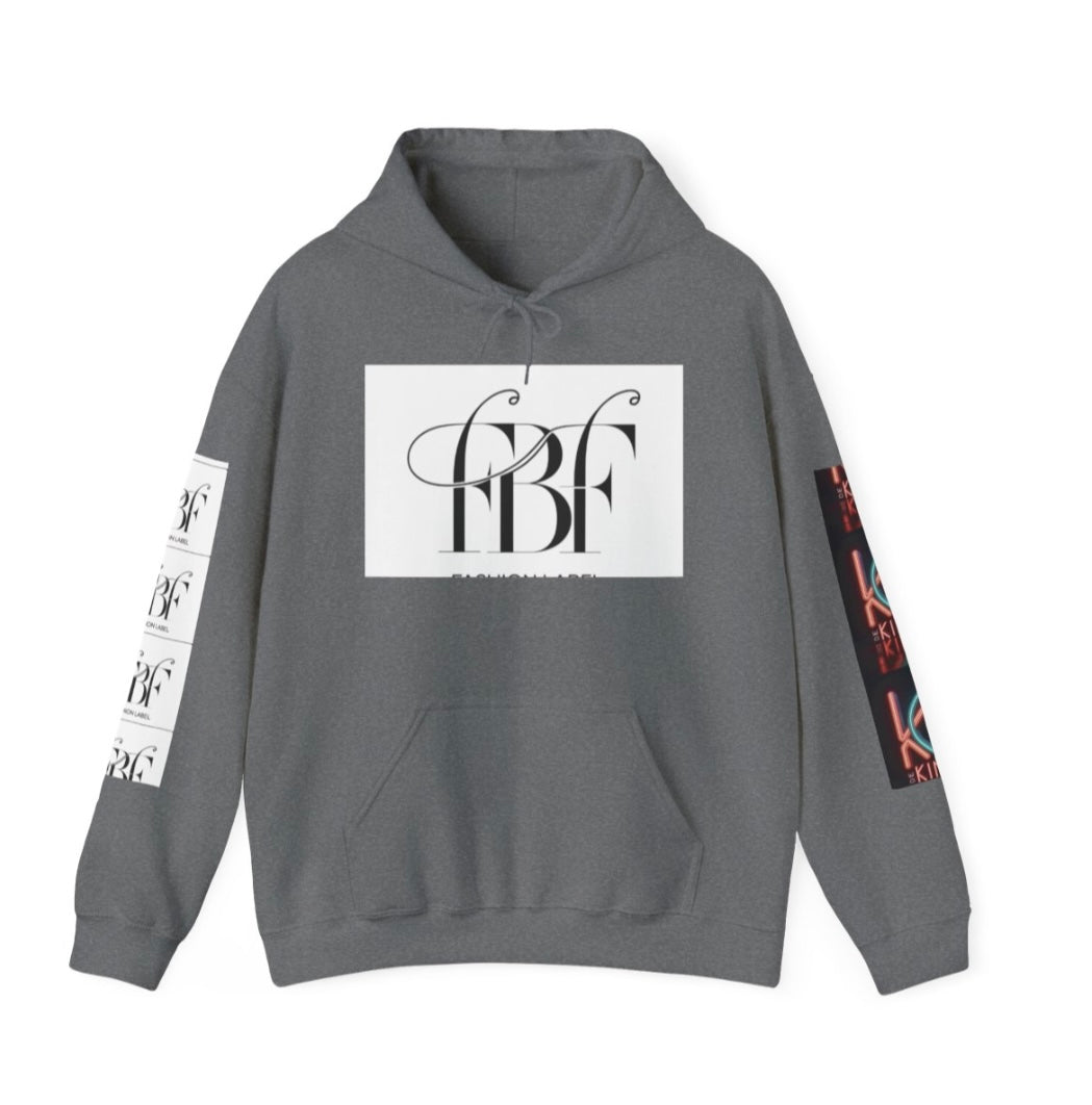 Unisex Heavy Blend™ Hooded Sweatshirt - 'Neon King' Graphic Design, Trendy Streetwear fo