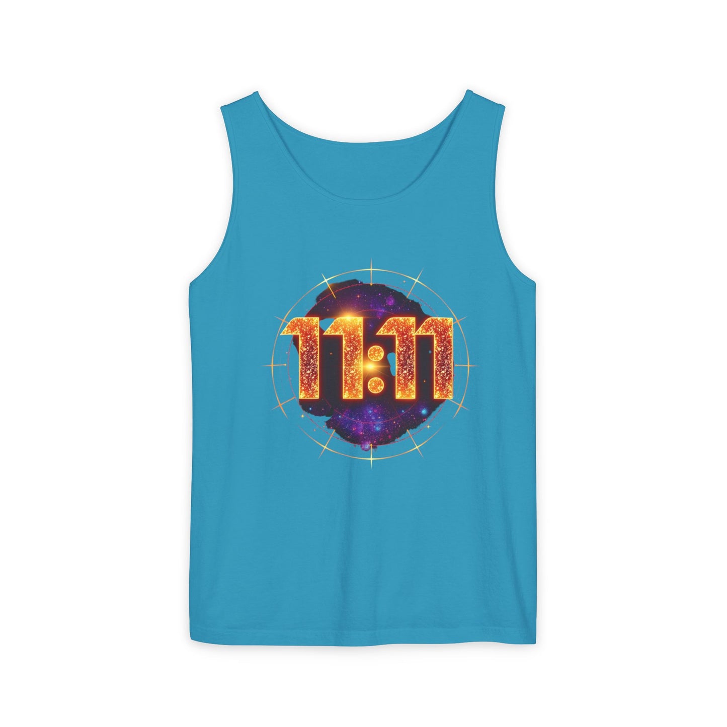 Celestial Glow Tank Top - 11:11 Design, Unisex, Festival Wear, Summer Style, Spiritual Gift, Casual Comfort