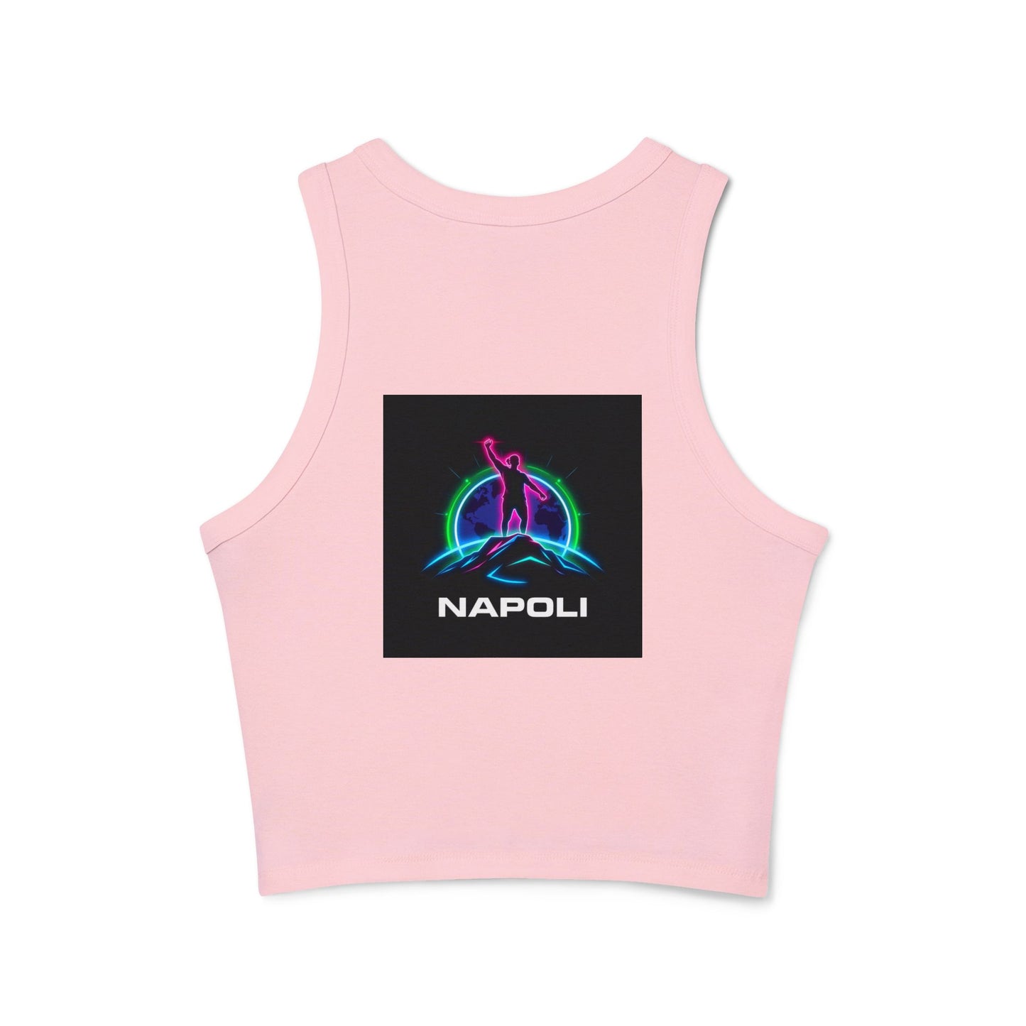 Vintage Napoli Racer Tank Top for Women, Trendy Summer Top, Athletic Wear, Casual Beach Outfit, Retro Graphic Competitive Apparel