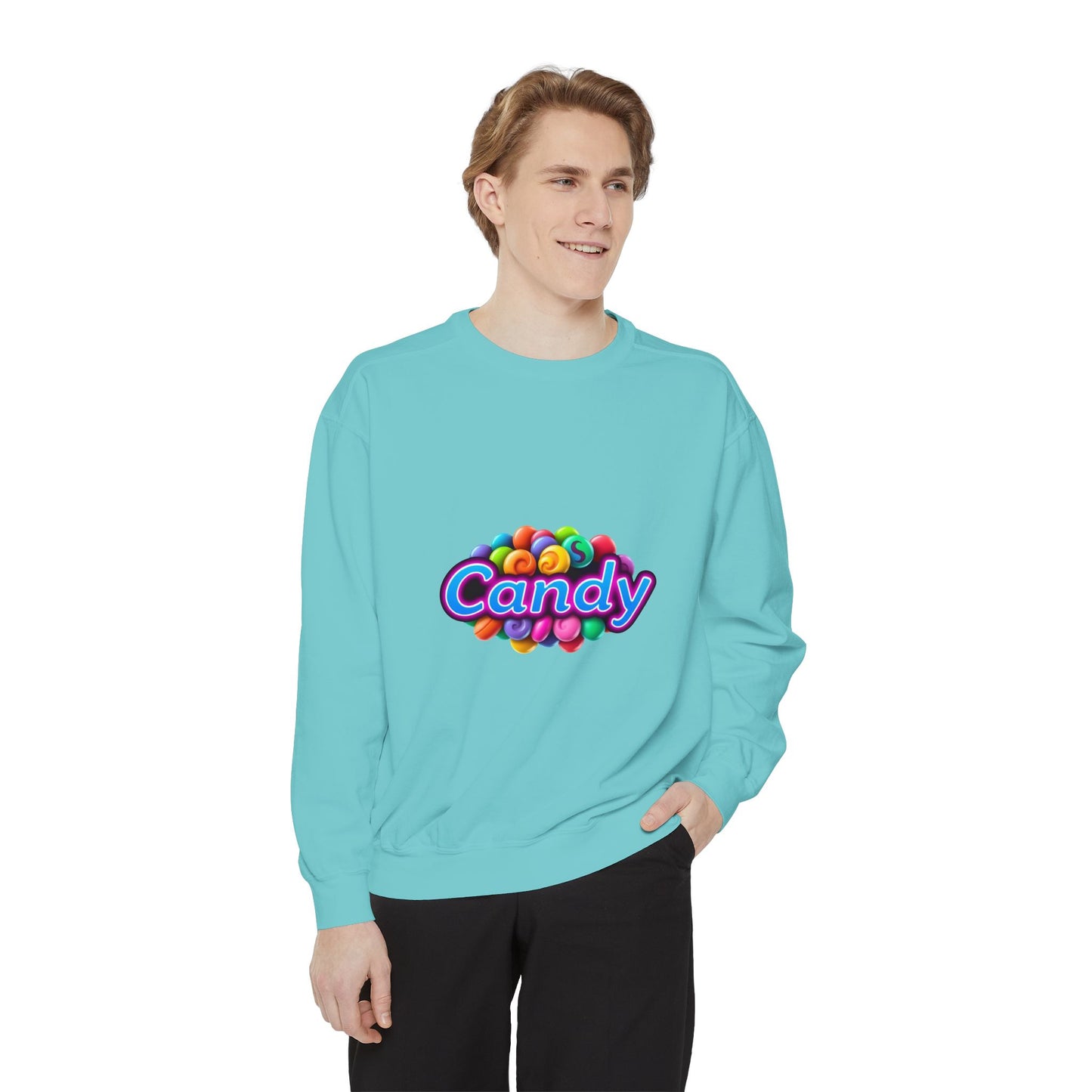 Candy-Themed Unisex Garment-Dyed Sweatshirt - Nostalgic Apparel for Sweet Lovers, Cozy Casual Wear, Gift for Candy Lovers, Colorful [...]