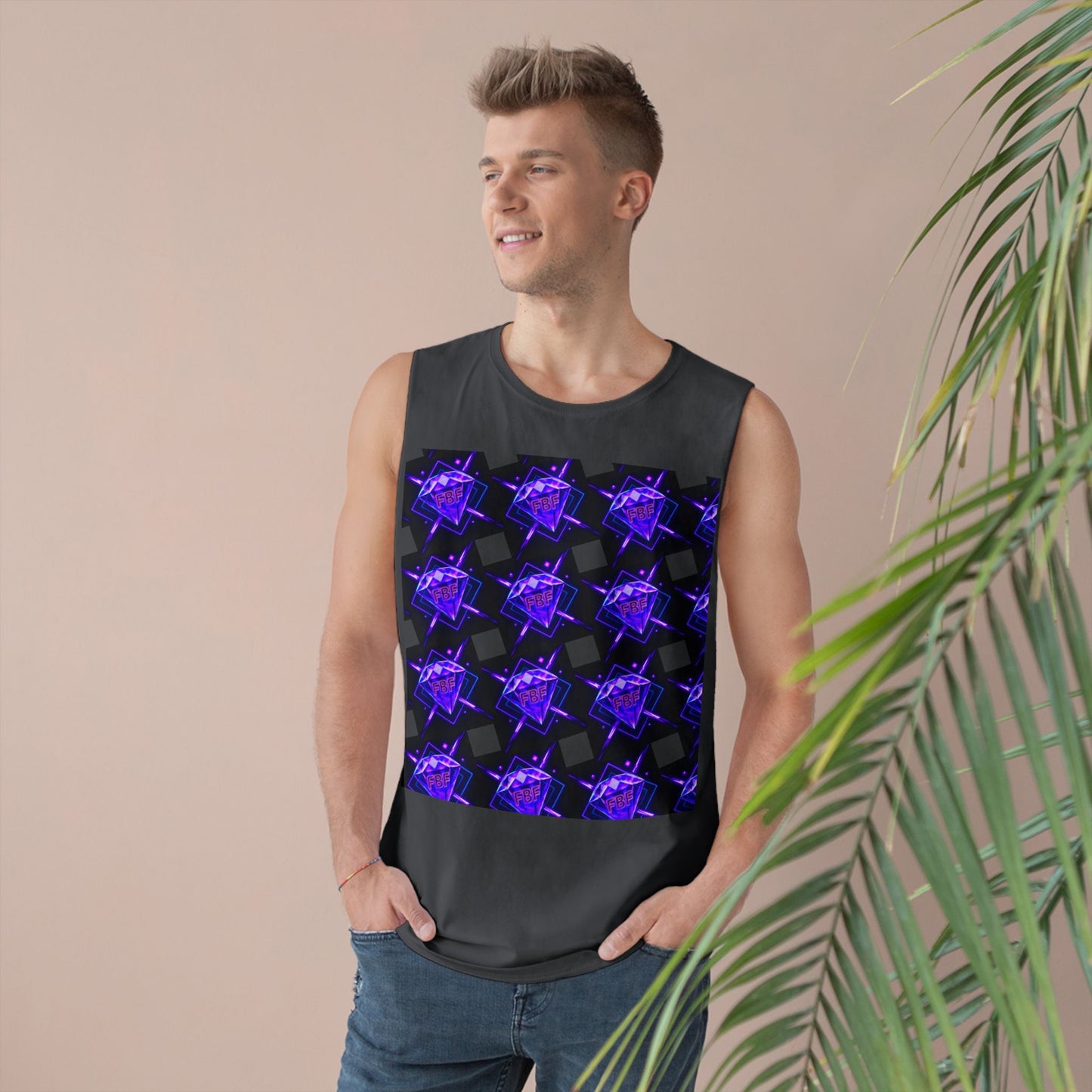 Unisex Graphic Tank Top, Trendy Summer Wear, Perfect for Festivals, Casual Outings, Vibrant Pattern Top, Comfortable Everyday Style