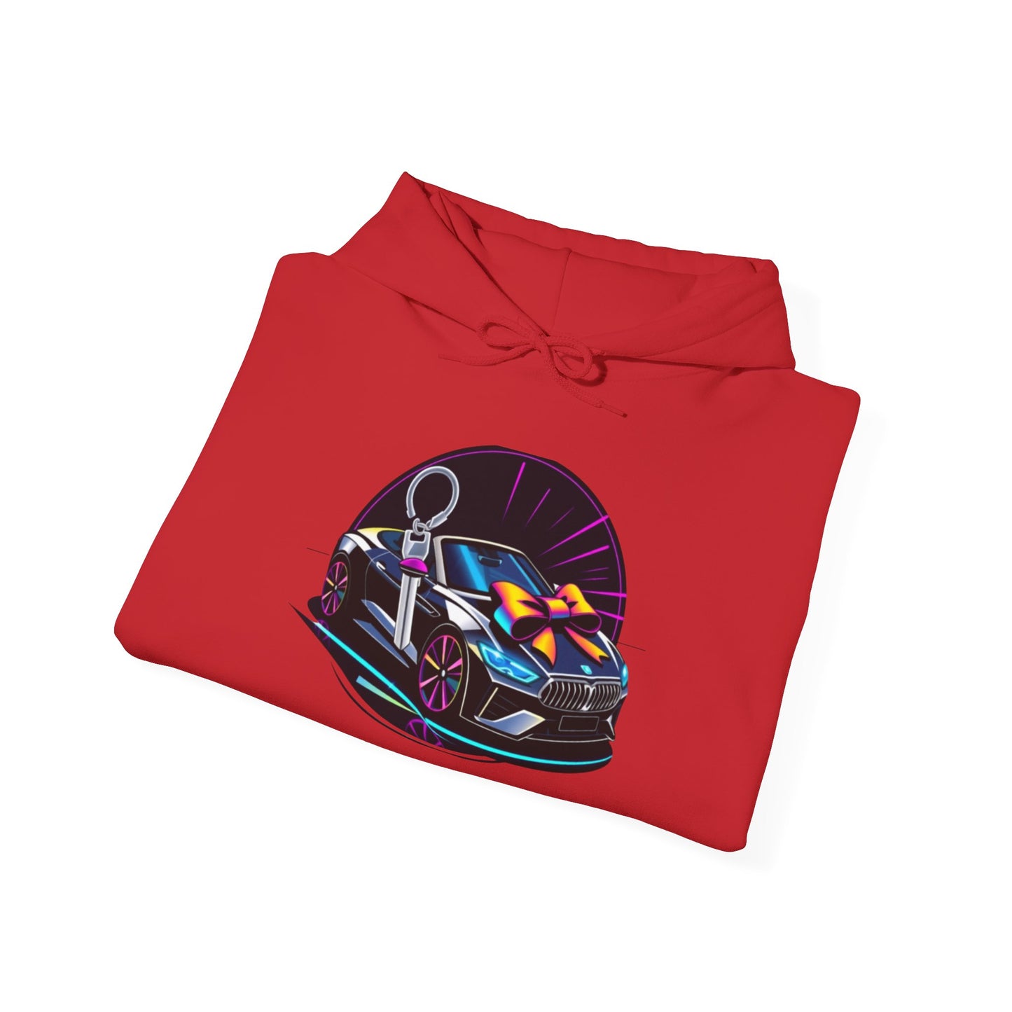 Stylish Unisex Heavy Blend™ Hoodie with Neon Design - Perfect for Winter Fashion & Casual Outings