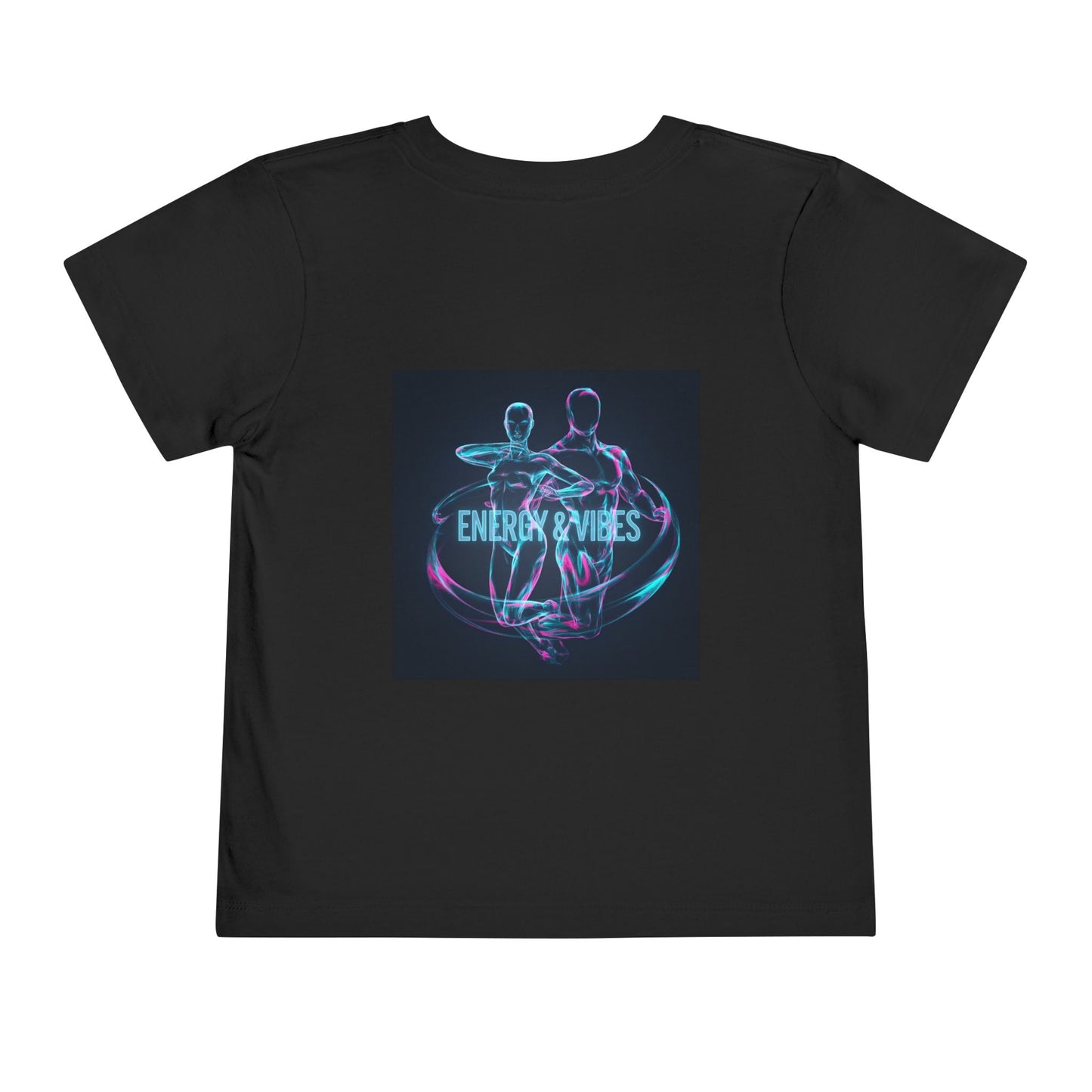 Toddler Tee — Energy & Vibes Neon Dance Graphic