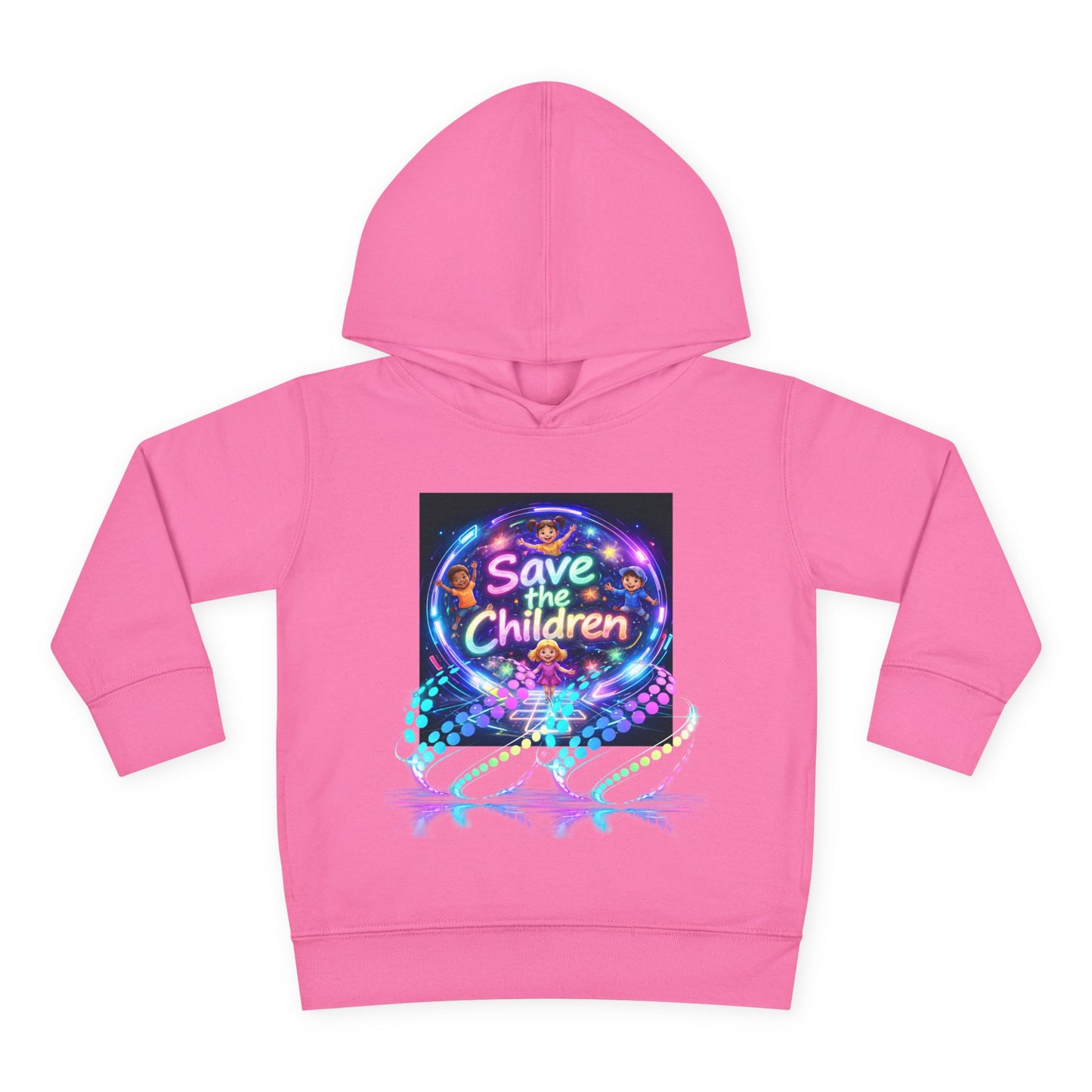 Save the Children Toddler Hoodie — Colorful Neon FBF Charity Pullover