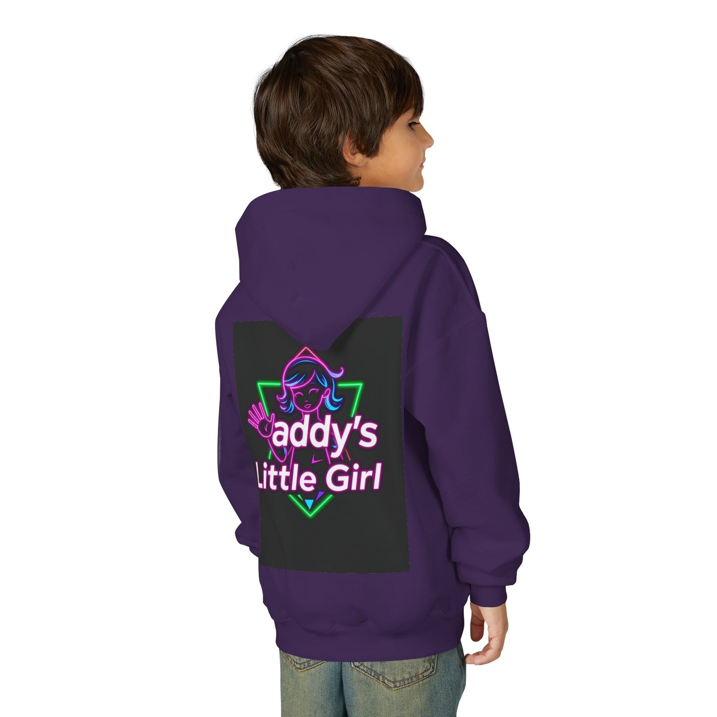 Daddy's Little Girl Hoodie, Cozy Youth Sweatshirt, Cute Gift for Dads, Kids Sweatshirt, Family Celebration Apparel