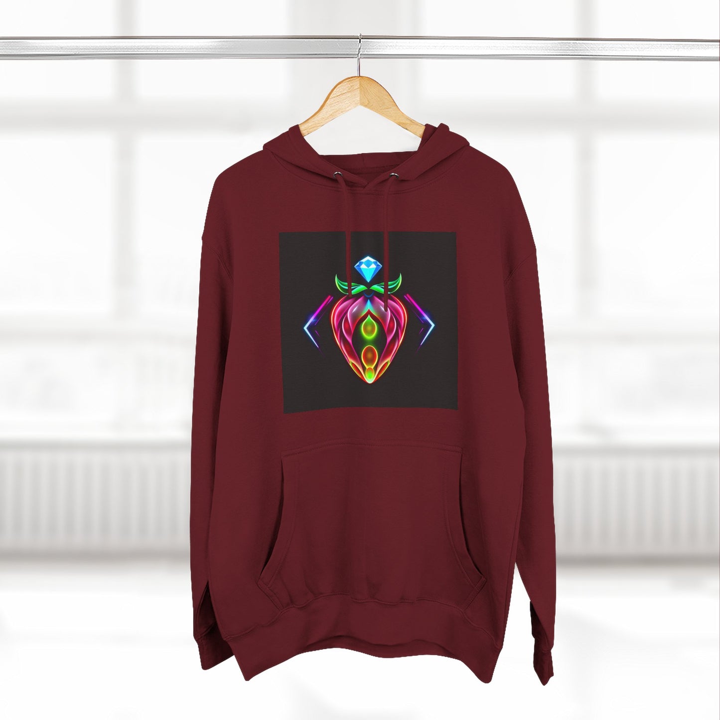 Vibrant Art Hoodie, Colorful Fleece Hoodie, Unique Sweatshirt, Artistic Gift, Cozy Layer for Every Occasion