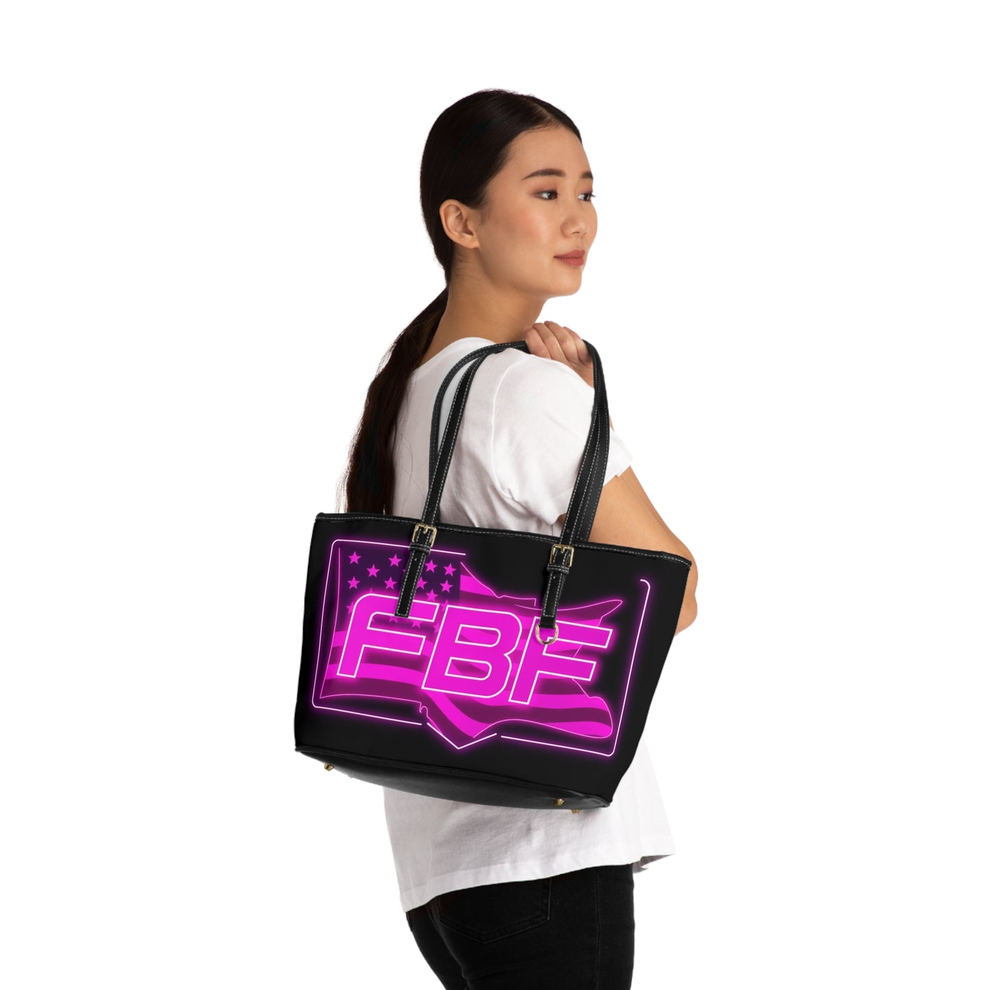 Vibrant PU Leather Shoulder Bag with Neon FBF Design, Stylish Tote for Daily Use, Perfect Gift for Fashion Lovers, Trendy Handbag, [...]