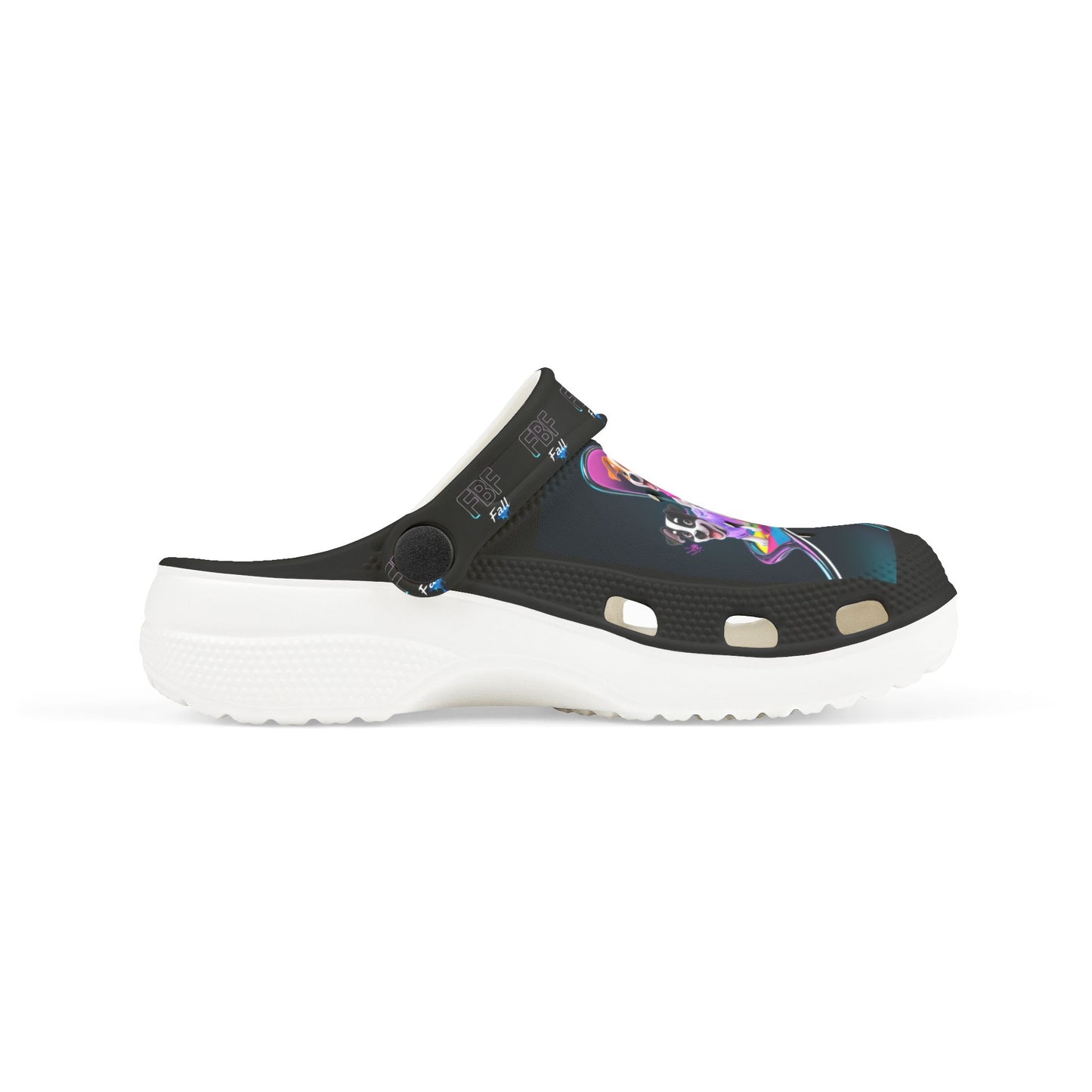 Fun Colorful Kid's EVA Foam Clogs with Neon Design