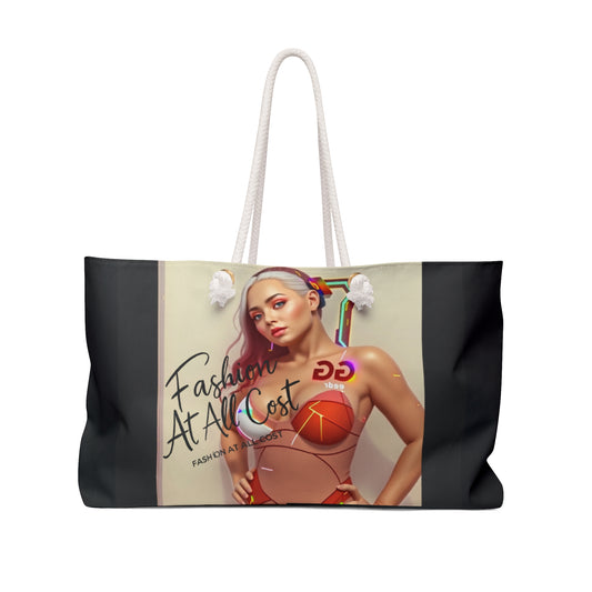 Stylish Weekender Bag with Bold Graphic Design - Perfect for Travel & Beach Getaways