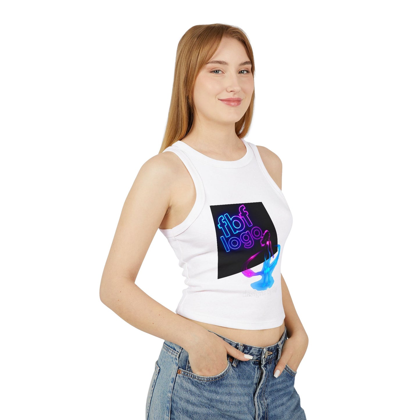 Women's Micro Rib Racer Tank Top