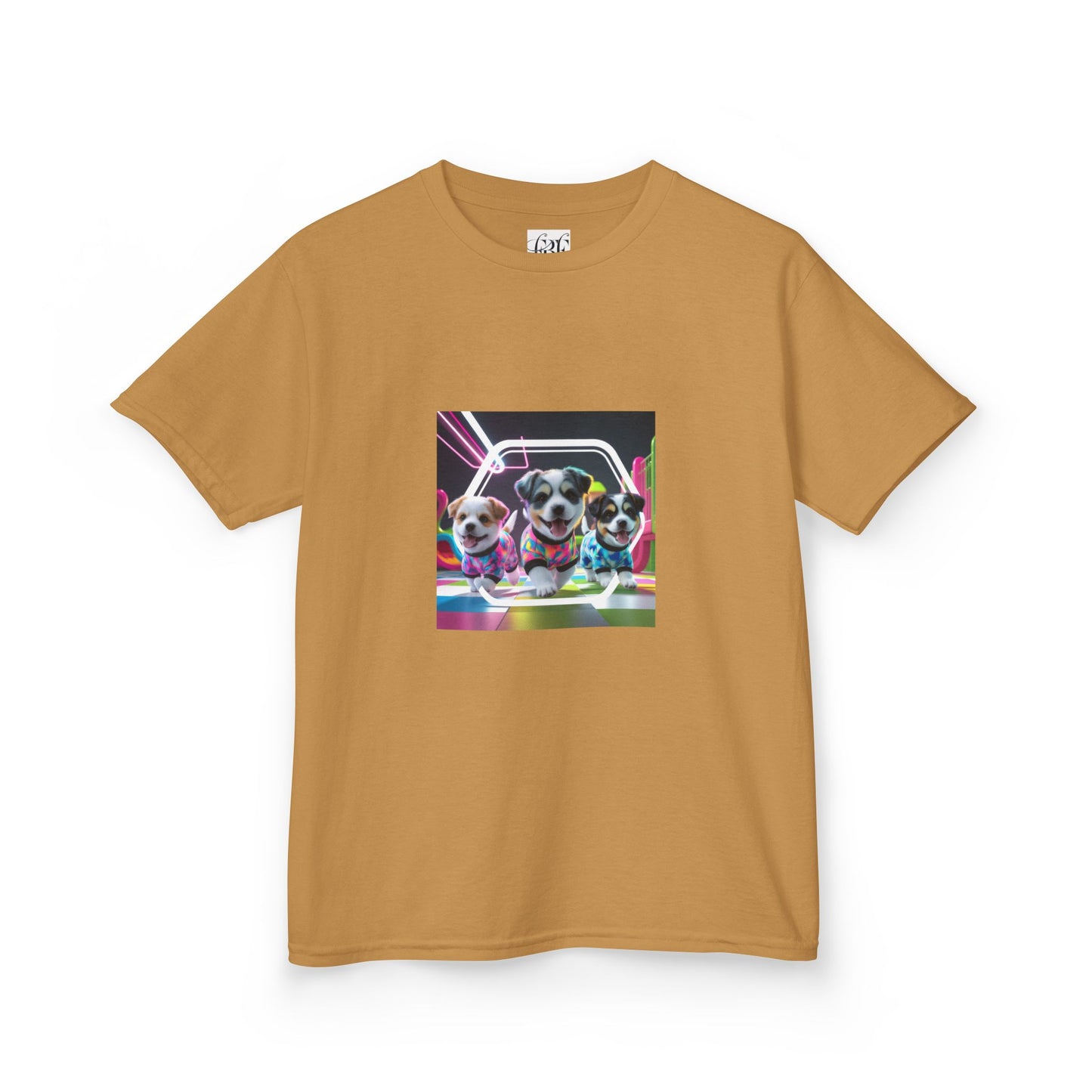 Colorful Dog-Themed Kids Tee - 'Unity Fun' Design