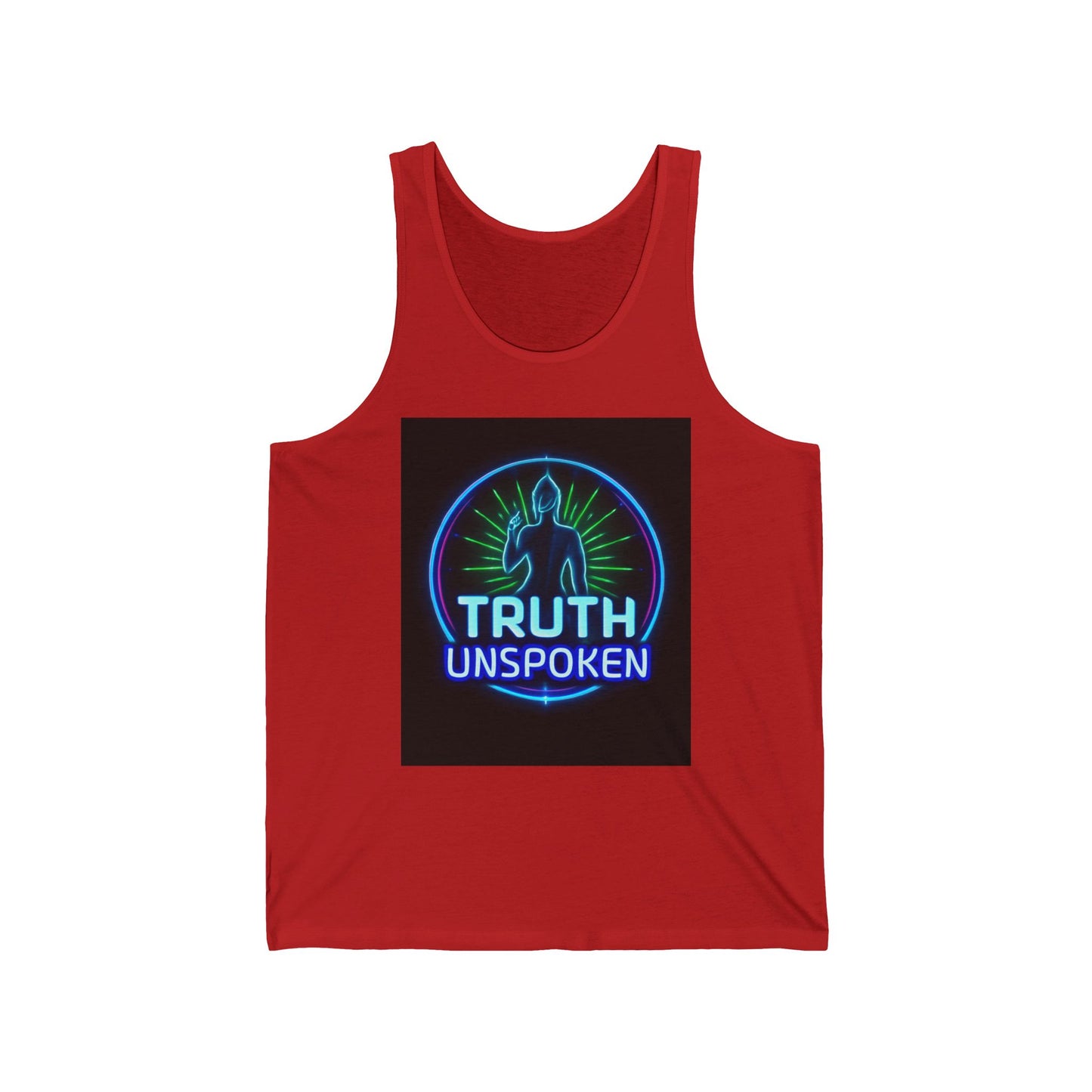 Neon Truth Unisex Jersey Tank - Inspirational Gift, Festival Wear, Summer Style, Screen-Printed Apparel, Casual Tank Top
