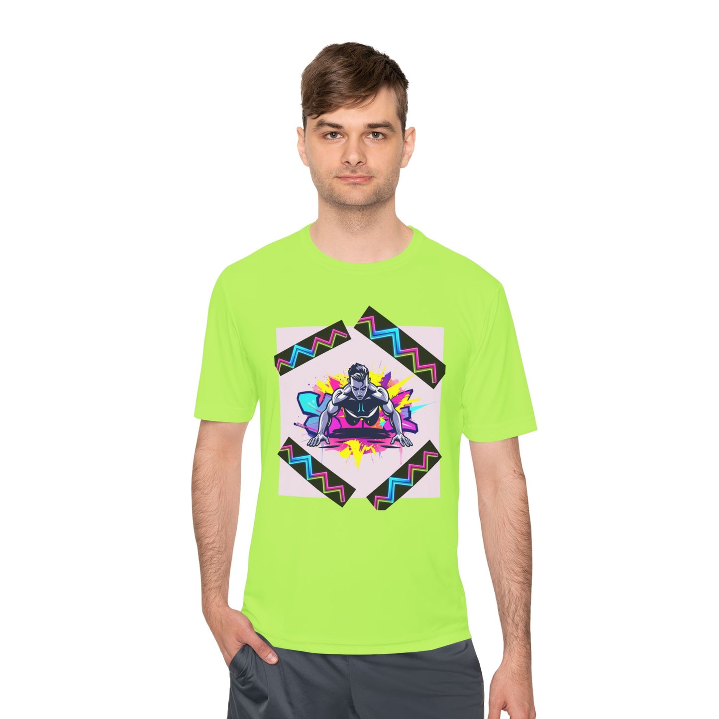 Vibrant Graphic Moisture Wicking Tee for Active Lifestyle