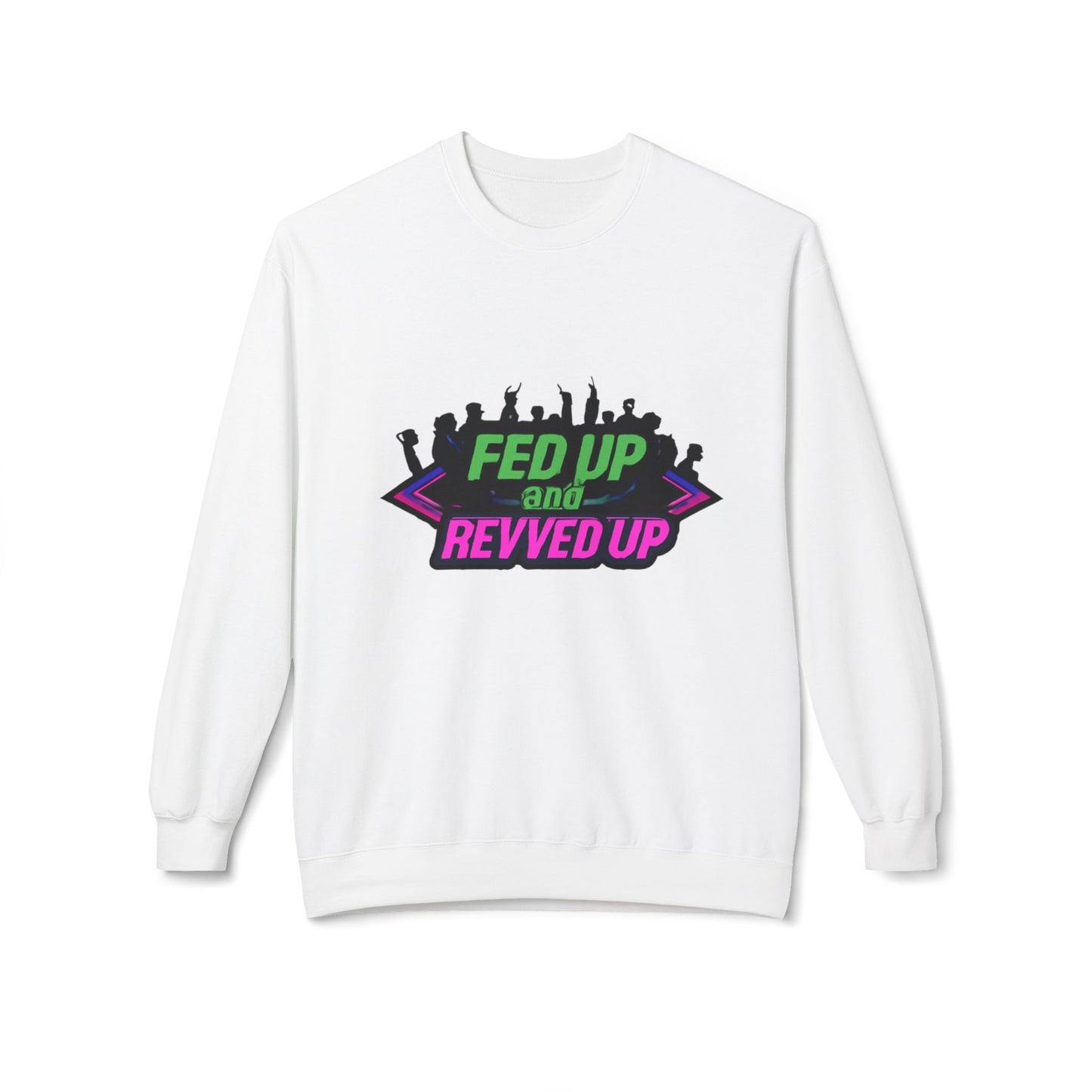 Empowered Message Crewneck Sweatshirt, Unisex Fleece, Activism Sweatshirt, Political Apparel, Comfortable Streetwear
