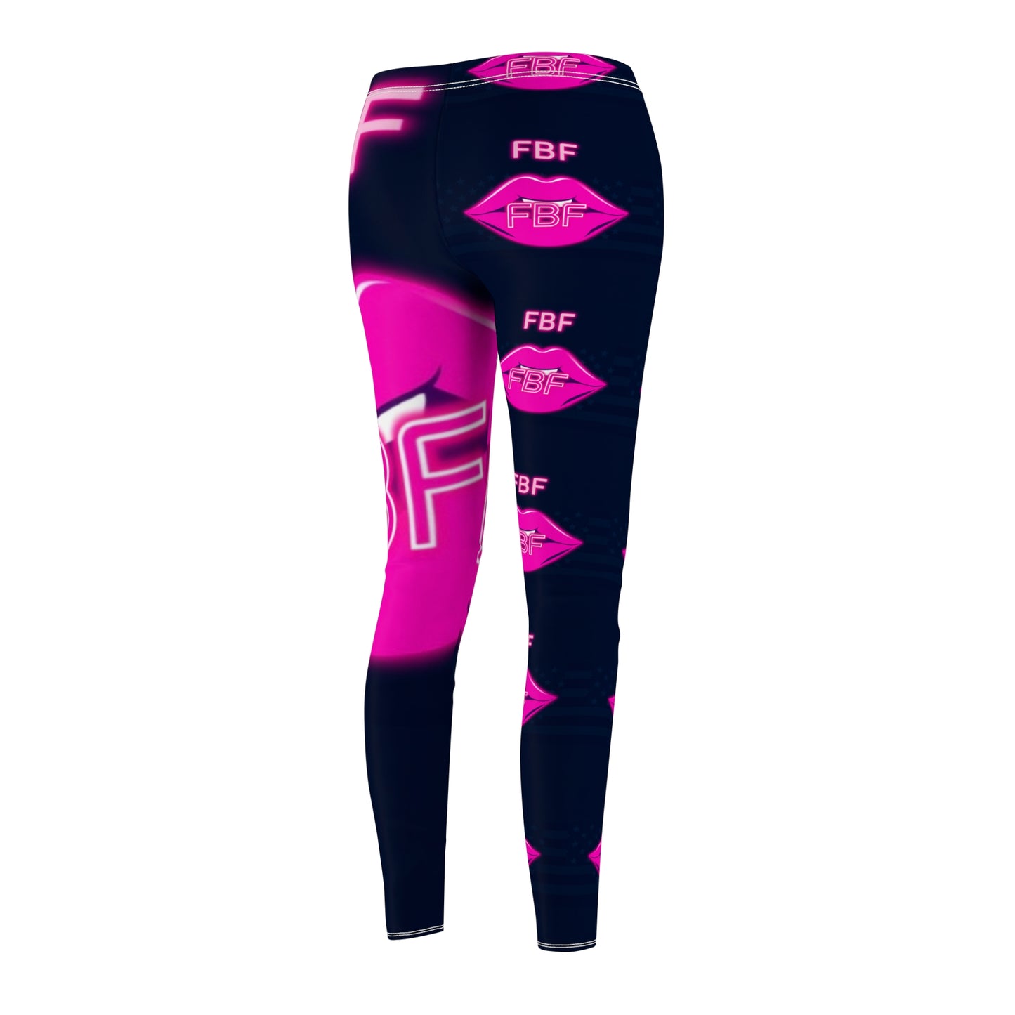 Fabulous Bold Pink Print Leggings - Trendy Activewear, Fitness Gear, Stylish Loungewear, Workout Pants, Gift for Her