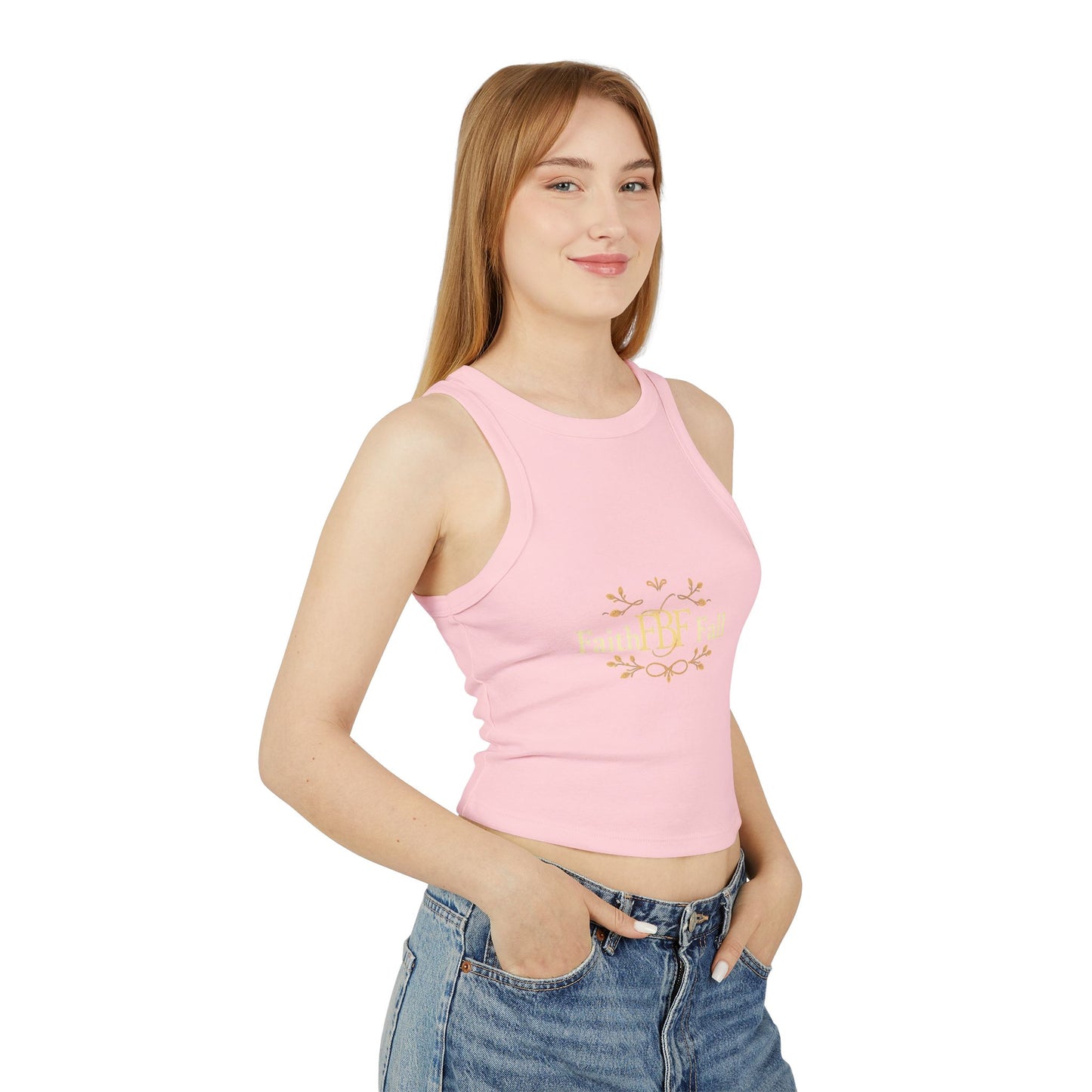 Faith & Fall Women's Racer Tank Top, Casual Summer Top, Inspirational Apparel, Fashion Tank, Gift for Her