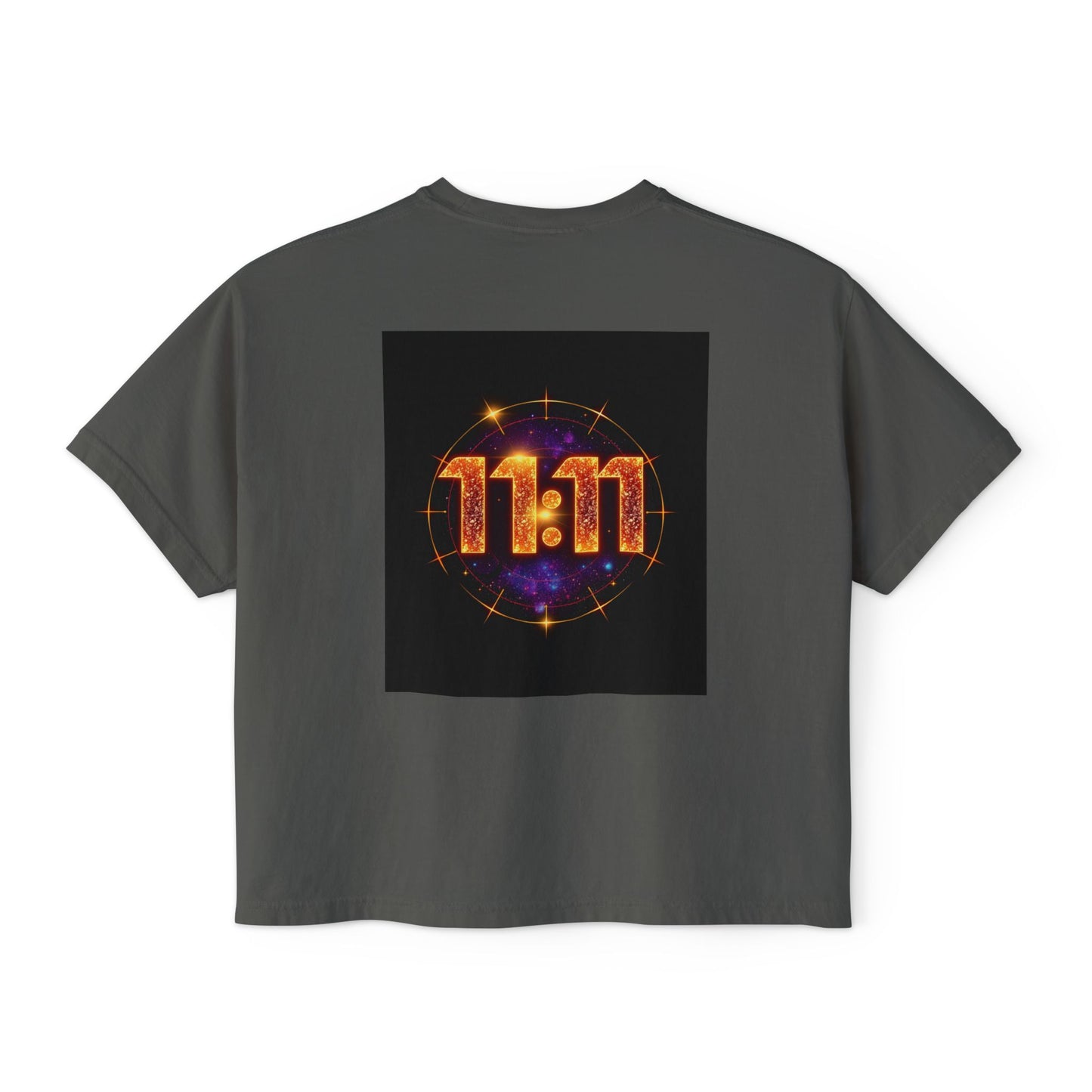Cosmic 11:11 Women's Boxy Tee - Spiritual Vibes, Astrology Gift, Trendy Summer Tee, Comfortable Everyday Wear