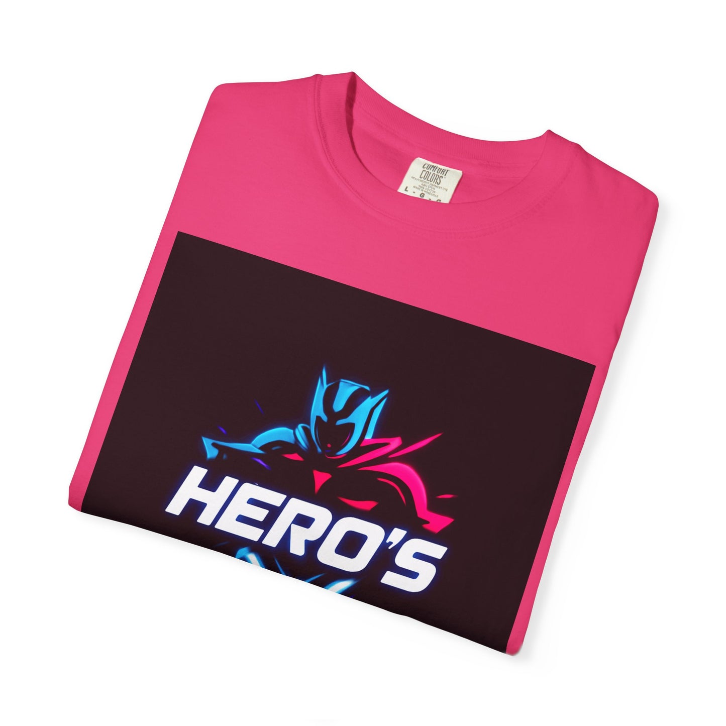Hero's Unisex Garment-Dyed T-shirt, Casual Tee, Perfect for Gifting, Comic Fans, Hero Celebrations, Graphic Tee, Everyday Wear