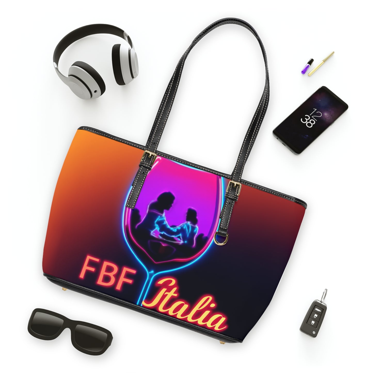 Vibrant PU Leather Shoulder Bag | Stylish Tote for Night Out, Gift for Her, Travel Accessory, Party Bag, Fashion Handbag
