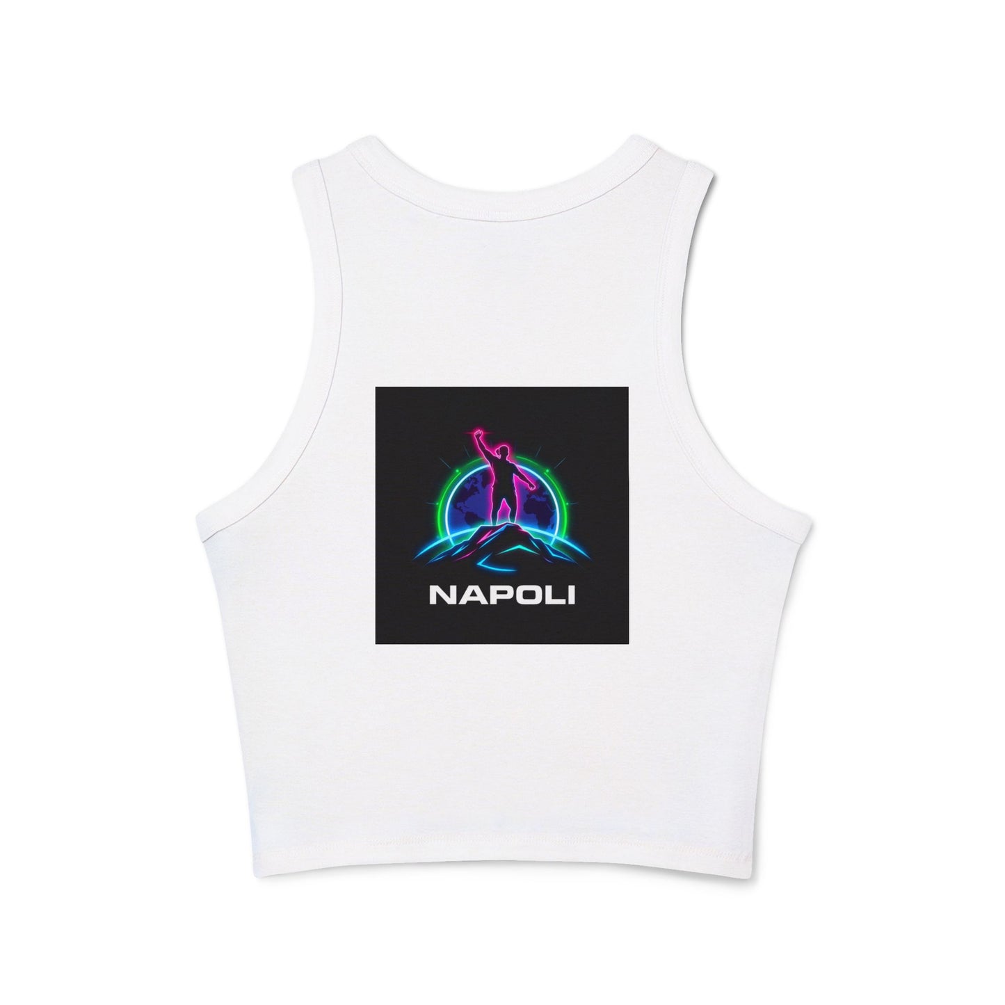 Vintage Napoli Racer Tank Top for Women, Trendy Summer Top, Athletic Wear, Casual Beach Outfit, Retro Graphic Competitive Apparel