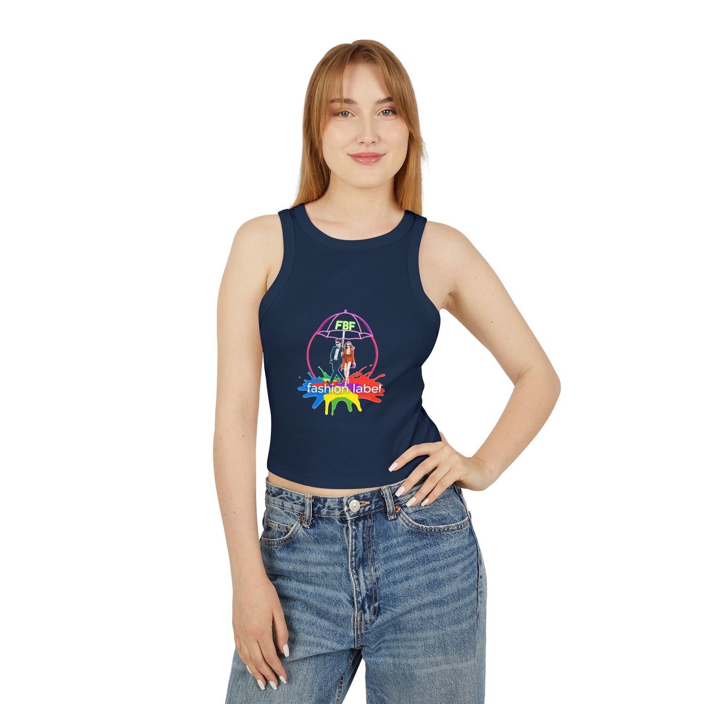 Women's Micro Rib Racer Tank Top