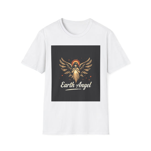 Earth Angel Unisex T-Shirt | Softstyle Tee for Comfort, Great Gift for Birthdays, Casual Wear, Spiritual Gifts, Music Festivals