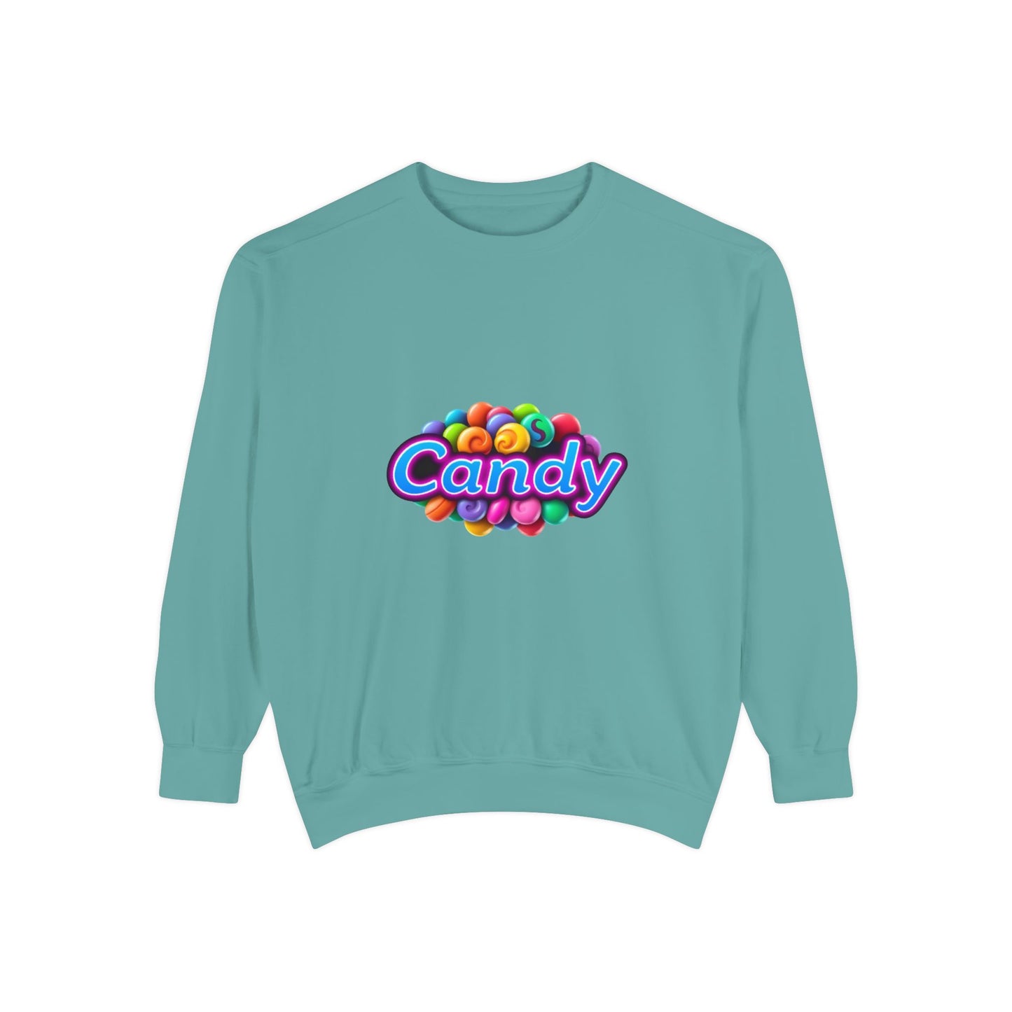 Candy-Themed Unisex Garment-Dyed Sweatshirt - Nostalgic Apparel for Sweet Lovers, Cozy Casual Wear, Gift for Candy Lovers, Colorful [...]