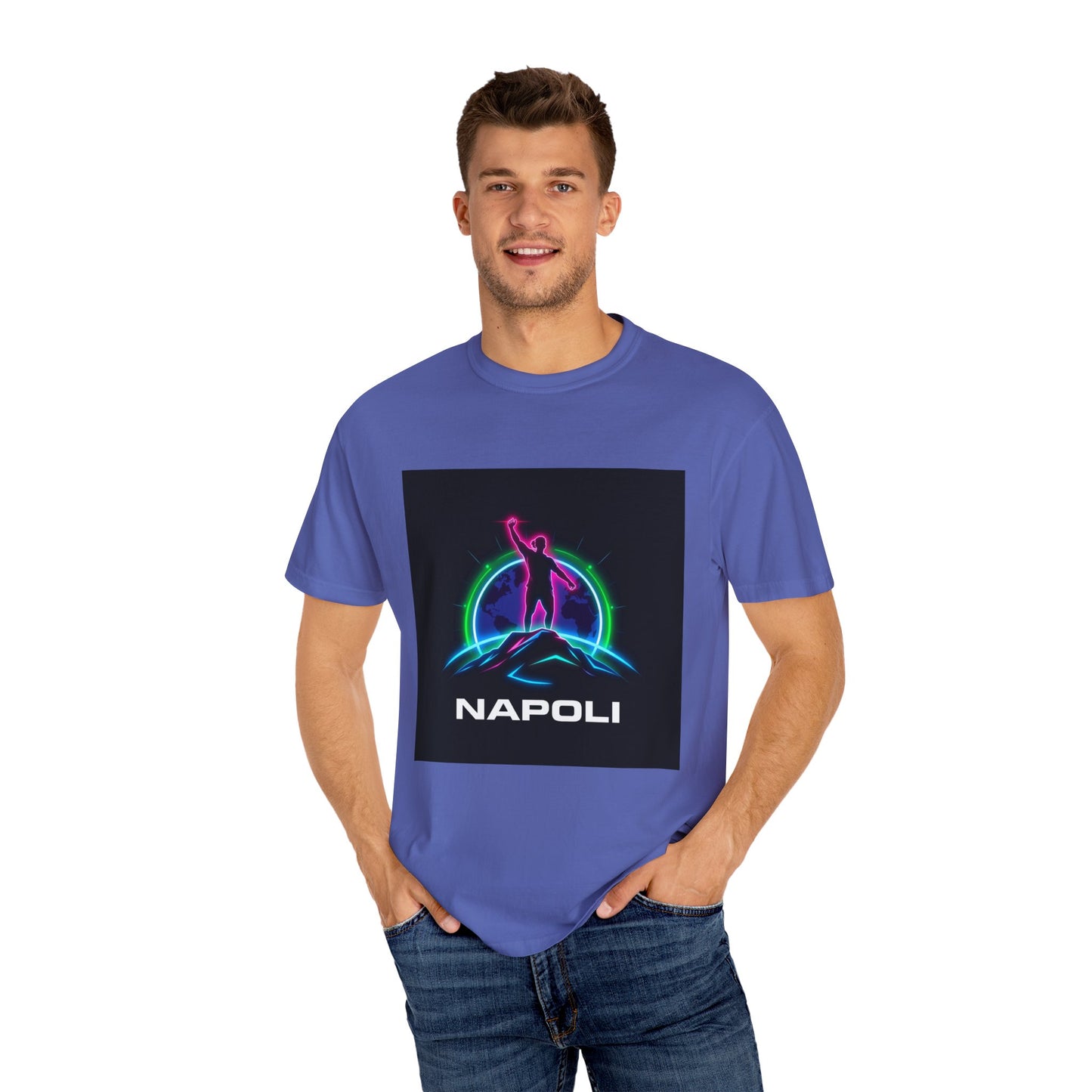 Neon Napoli T-Shirt for Adventurers, Retro Graphic Tee, Perfect for Travelers, Gifts for Him/Her, Cool Streetwear, Casual Outfit